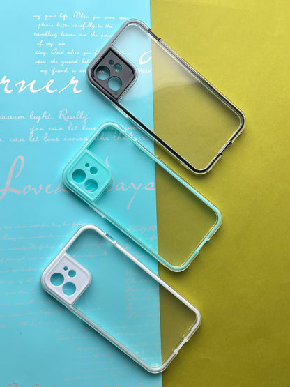 2 in1 Camera Protection Coloured Border case