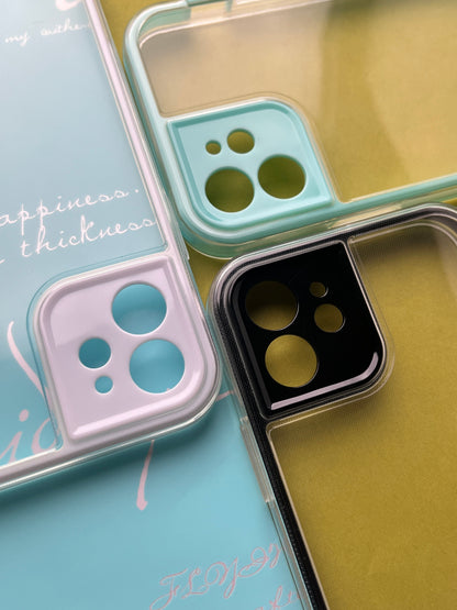 2 in1 Camera Protection Coloured Border case