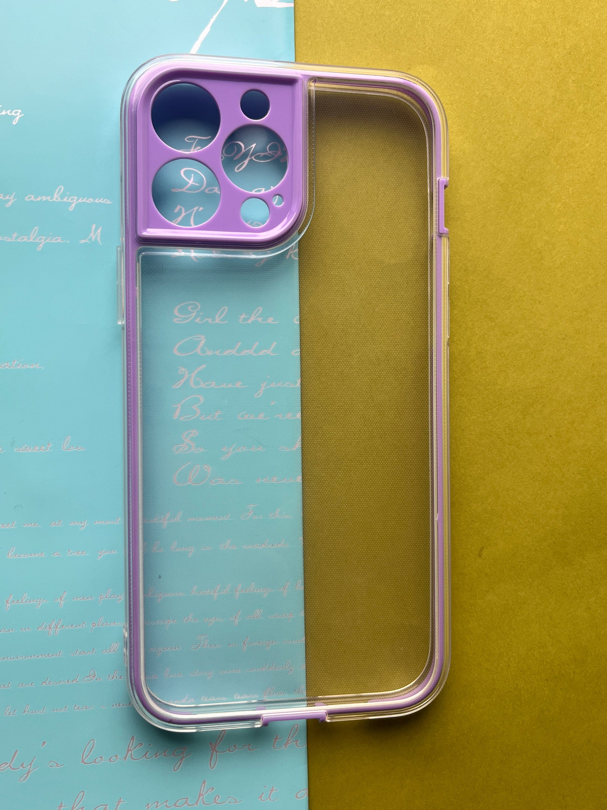 2 in1 Camera Protection Coloured Border case