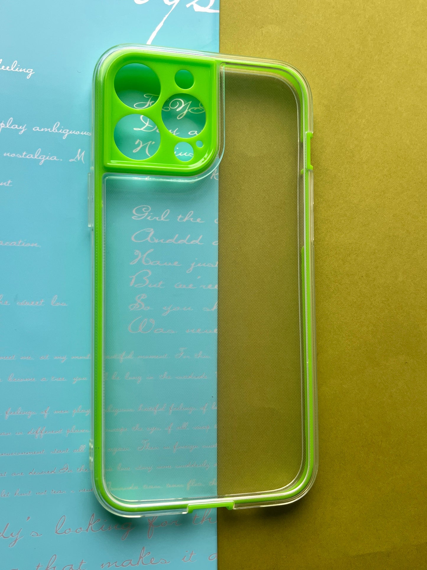 2 in1 Camera Protection Coloured Border case