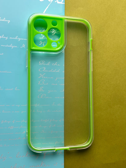 2 in1 Camera Protection Coloured Border case