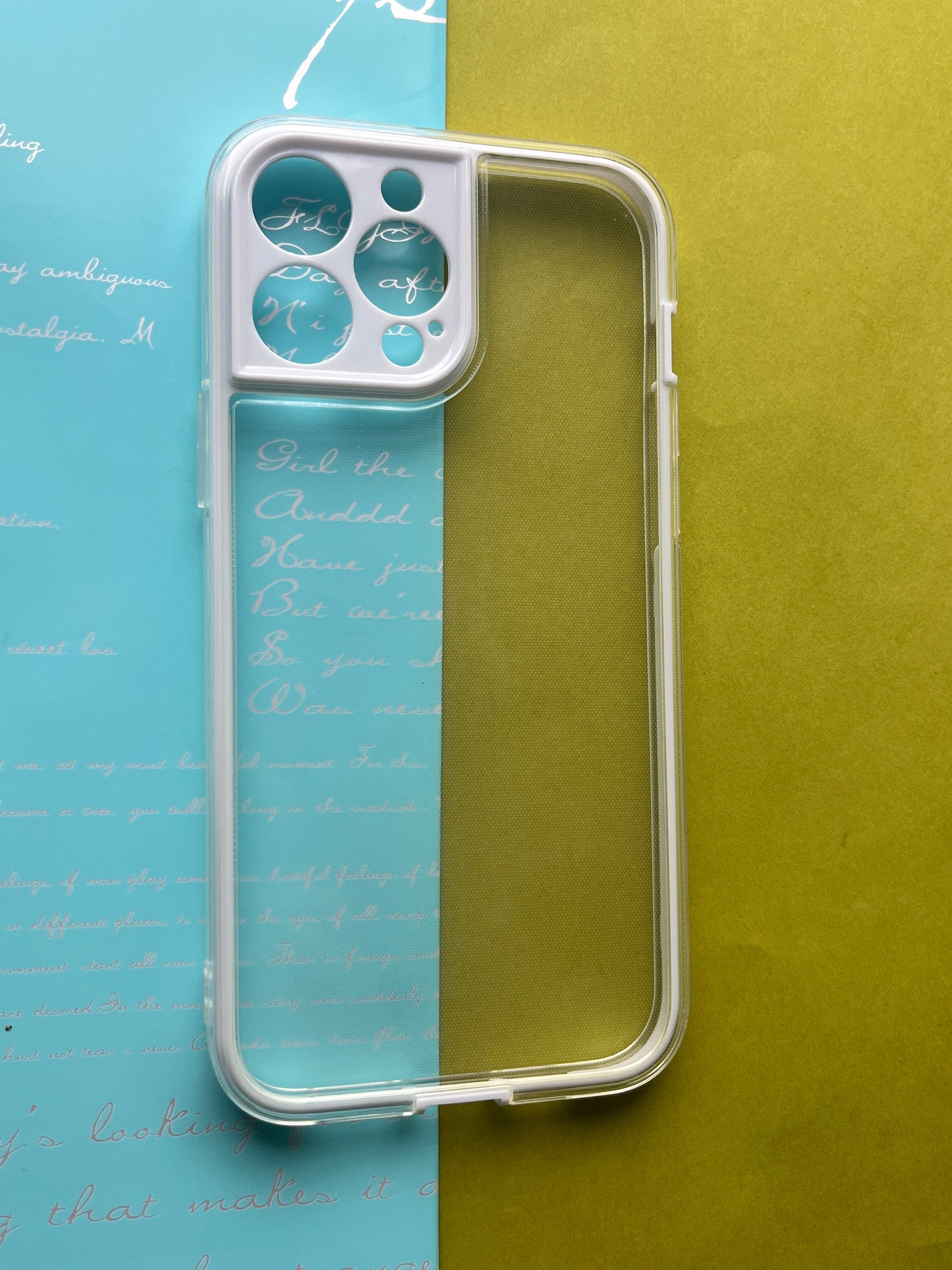 2 in1 Camera Protection Coloured Border case