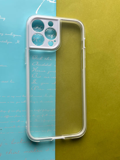 2 in 1 camera protection coloured border case for iPhone 12 ProMax | cbc