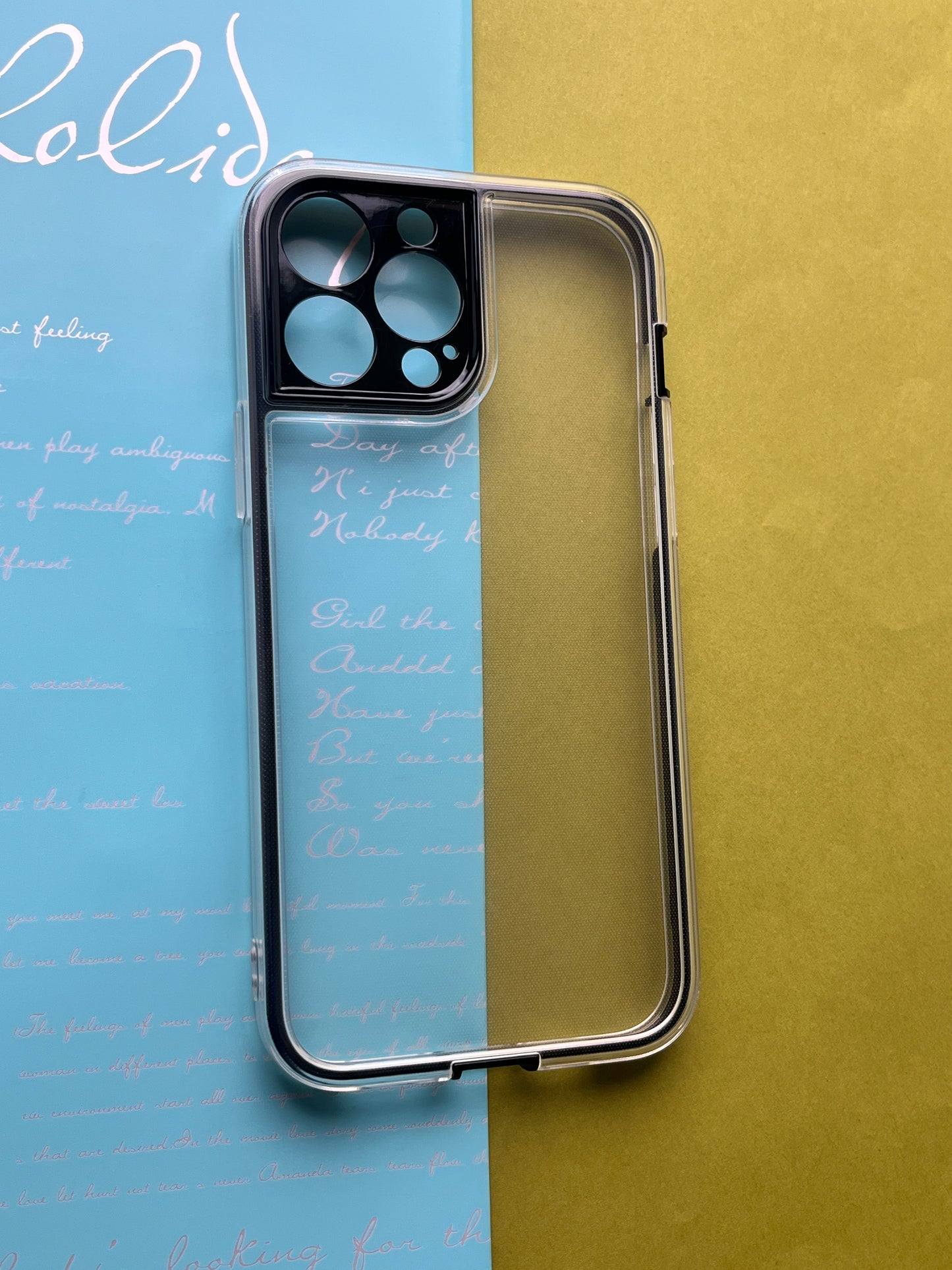 2 in1 Camera Protection Coloured Border case