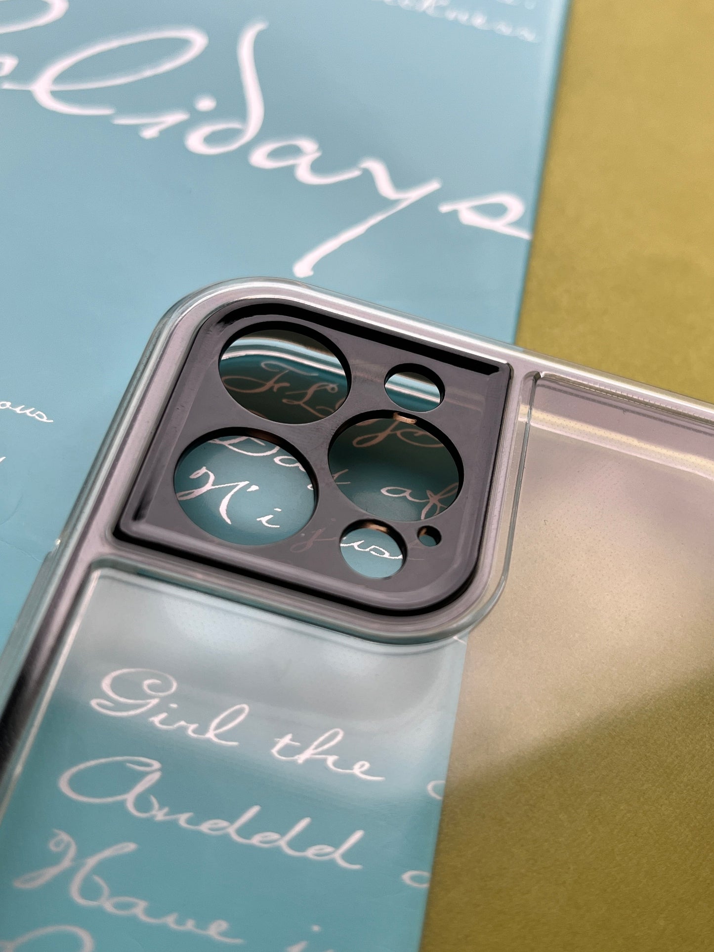 2 in1 Camera Protection Coloured Border case