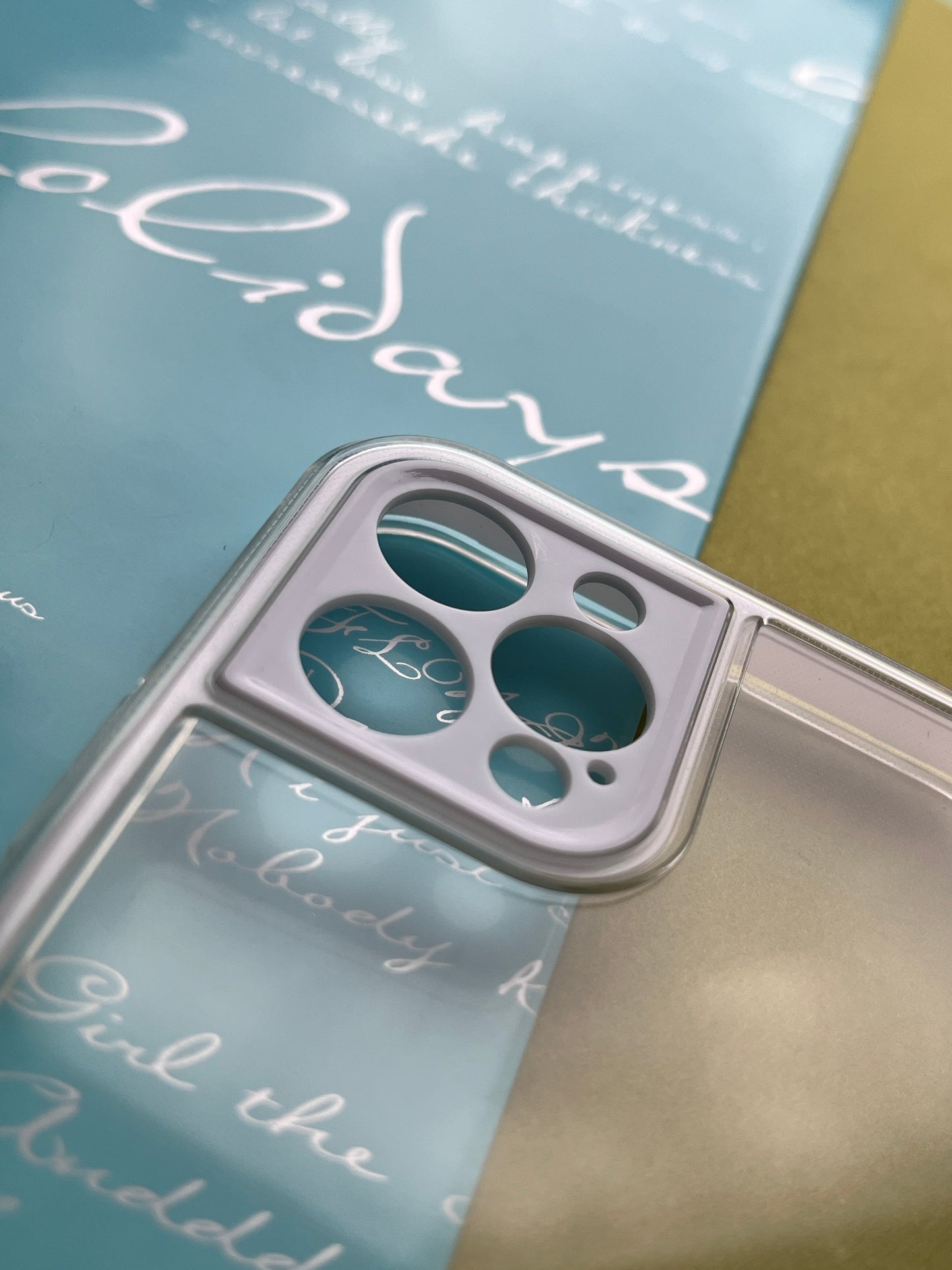 2 in1 Camera Protection Coloured Border case