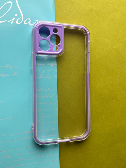 2 in1 Camera Protection Coloured Border case