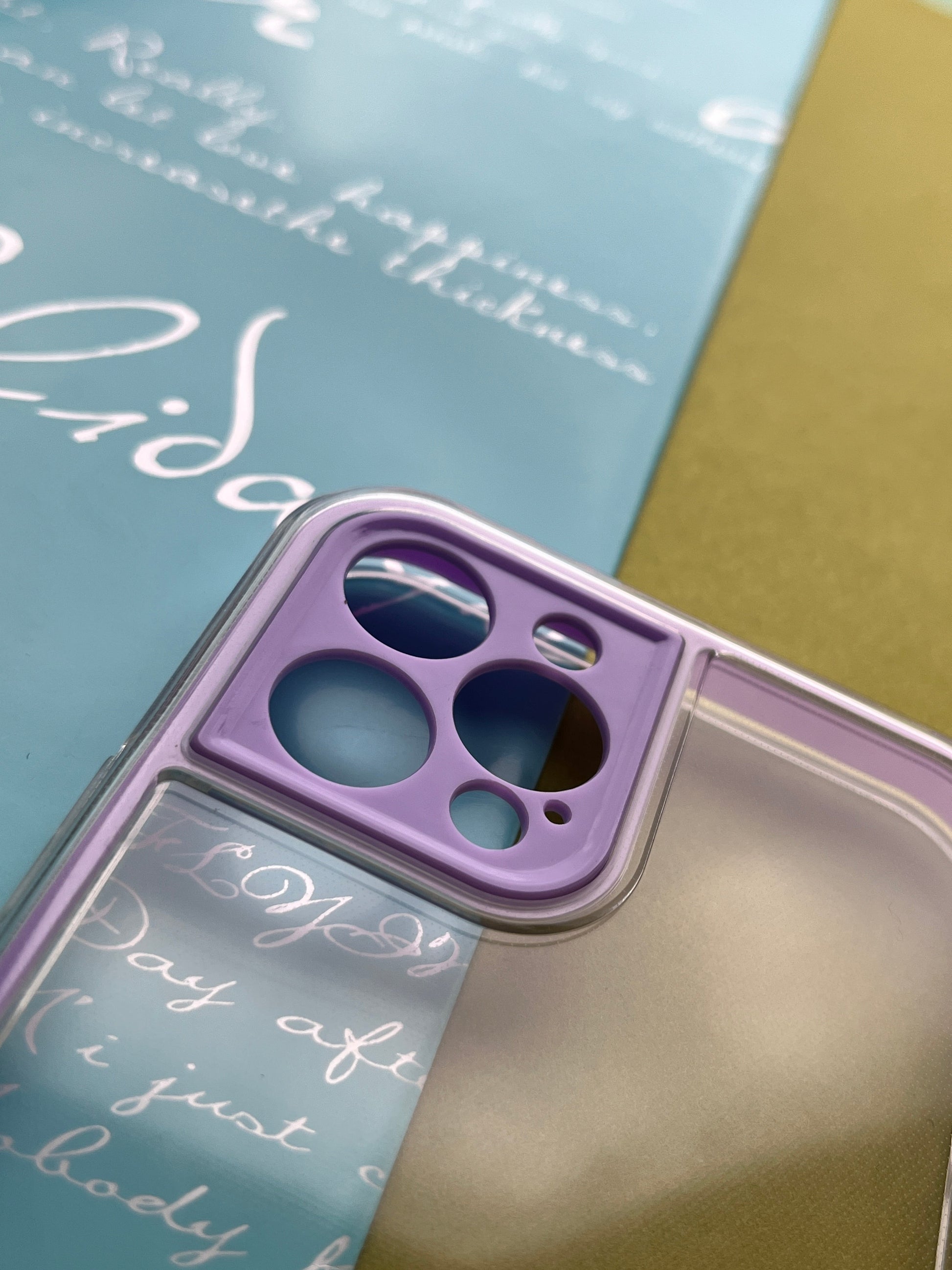 2 in1 Camera Protection Coloured Border case