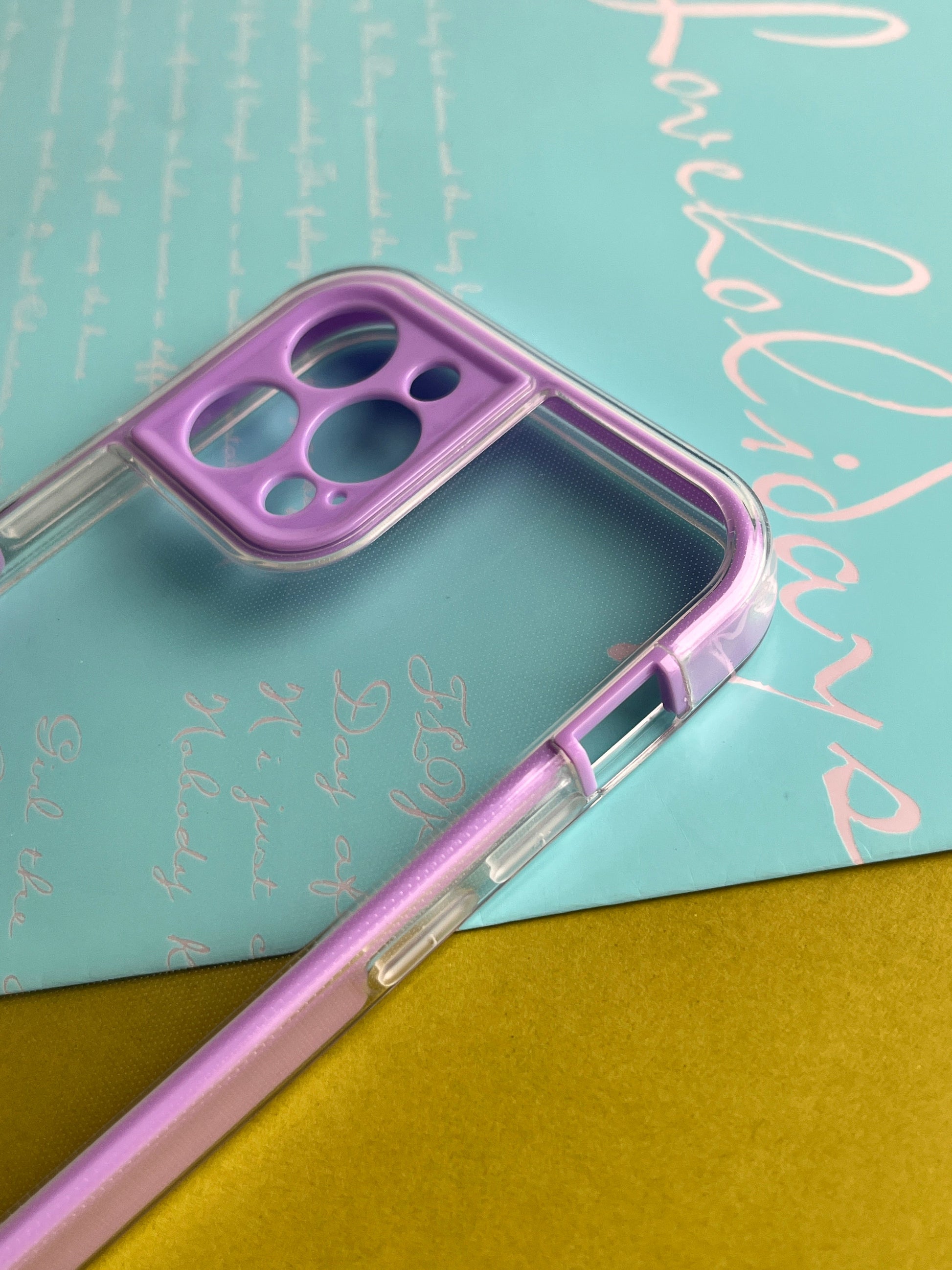 2 in1 Camera Protection Coloured Border case