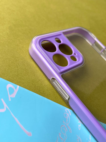 2 in1 Camera Protection Coloured Border case