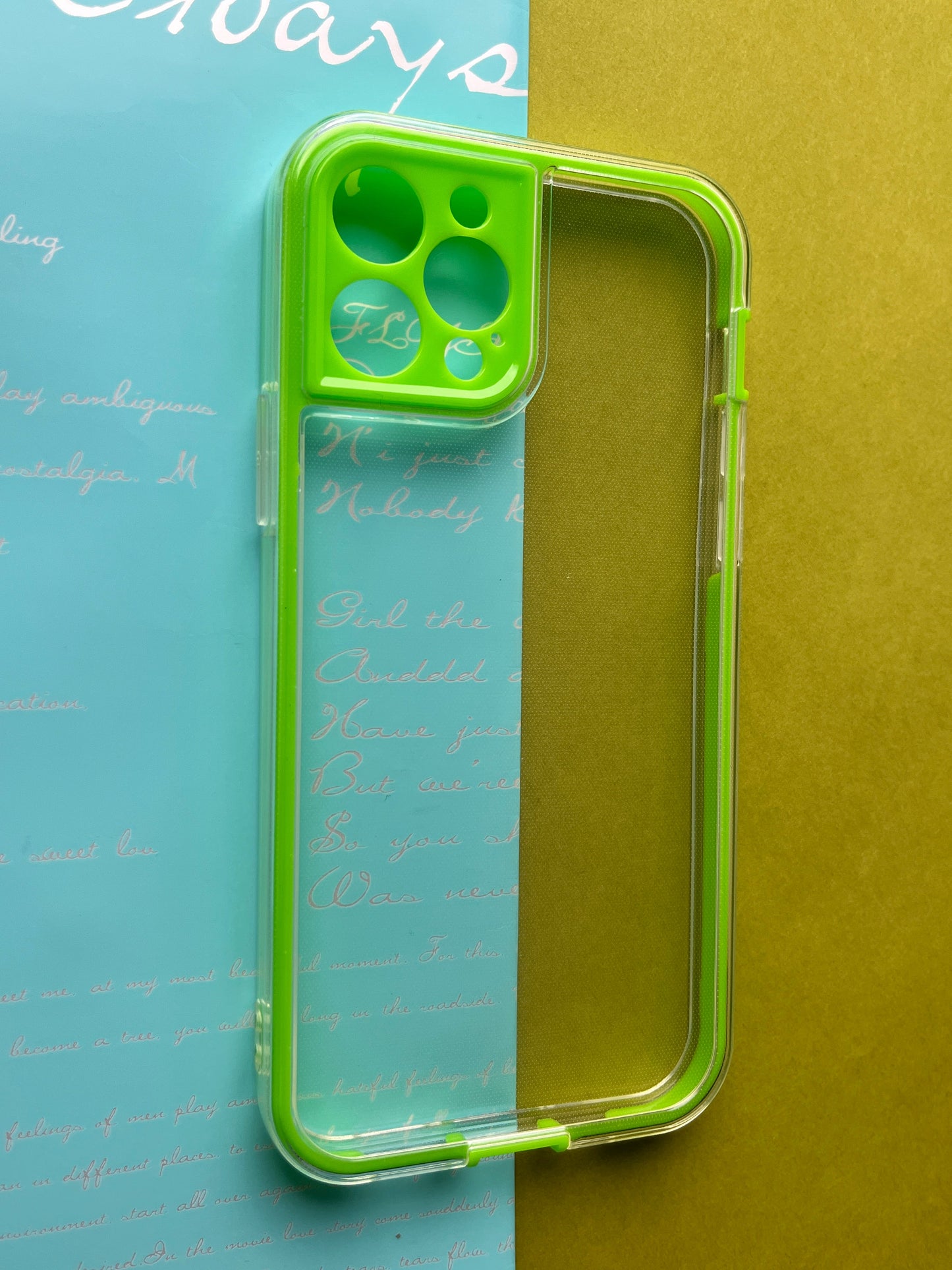 2 in1 Camera Protection Coloured Border case