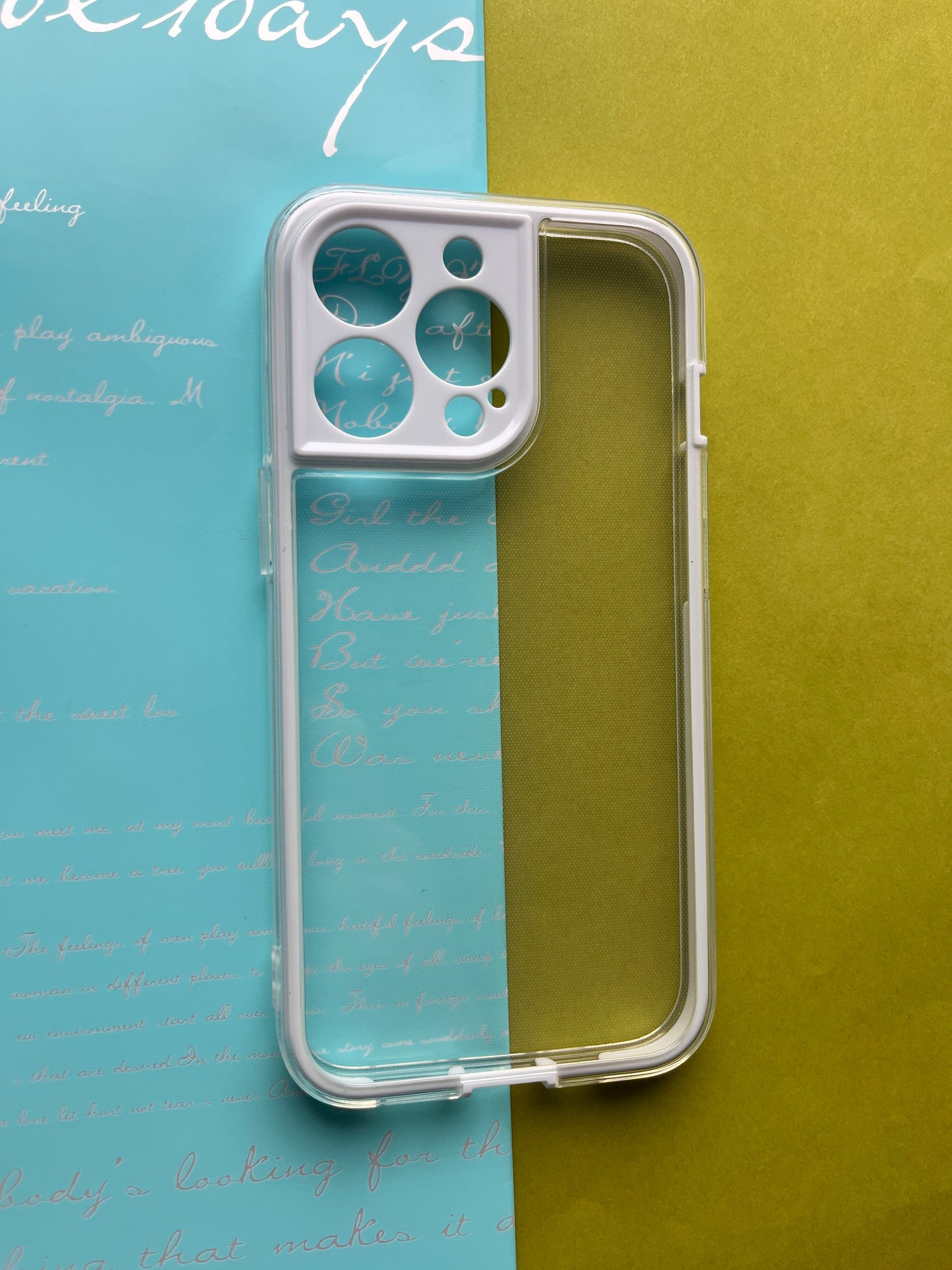 2 in1 Camera Protection Coloured Border case