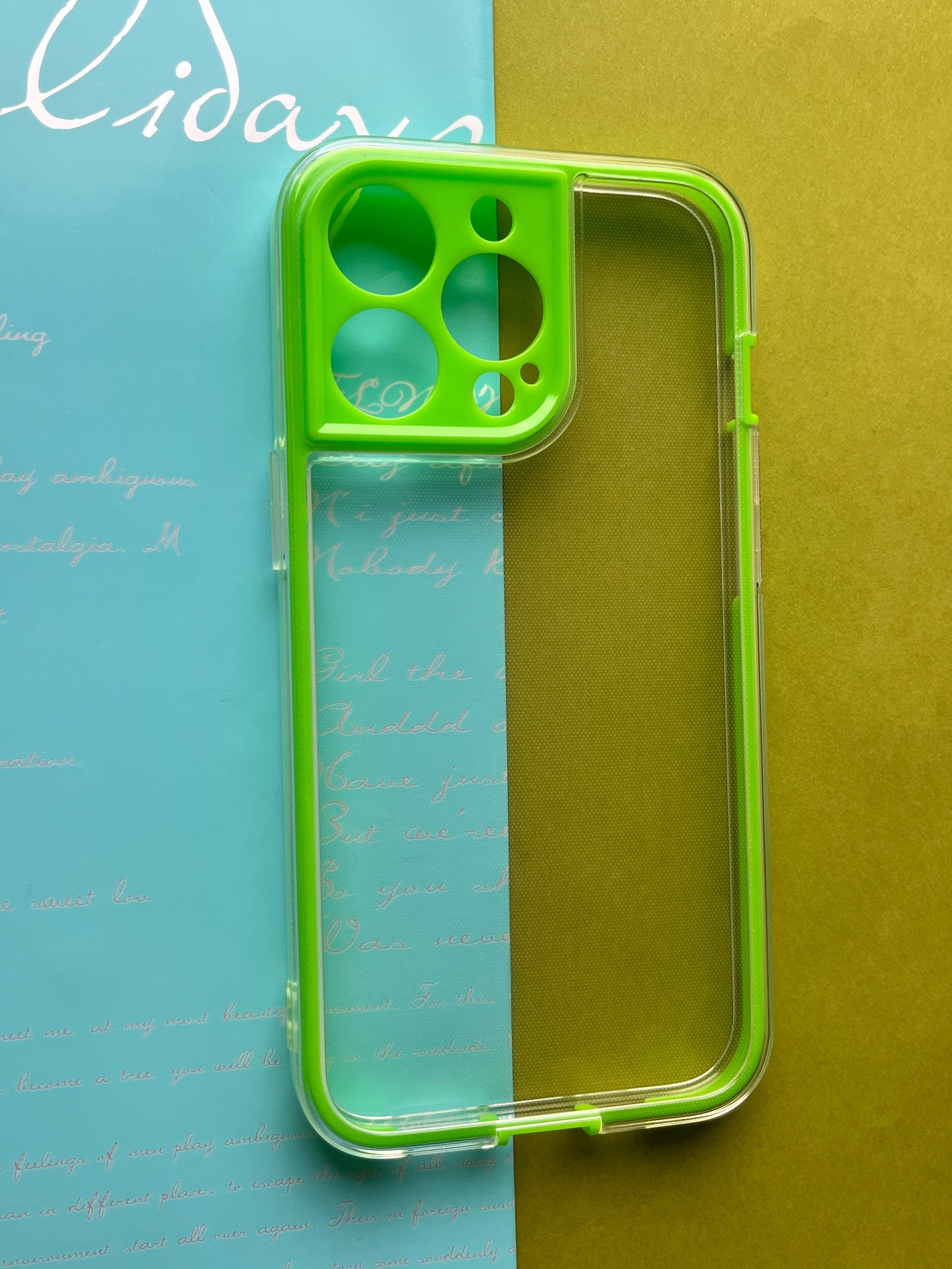 2 in1 Camera Protection Coloured Border case