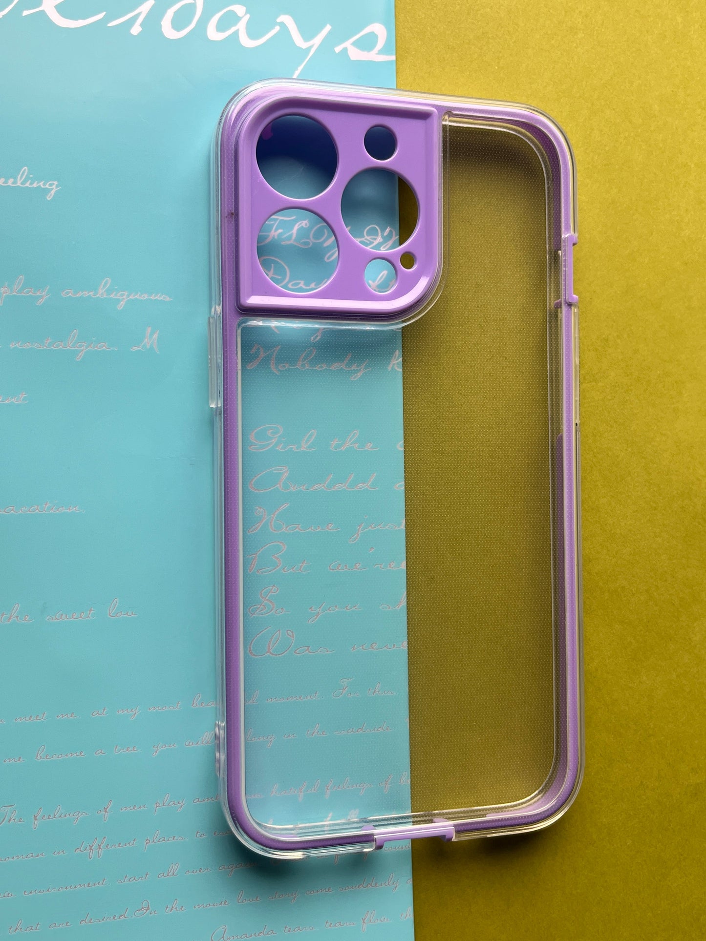 2 in1 Camera Protection Coloured Border case