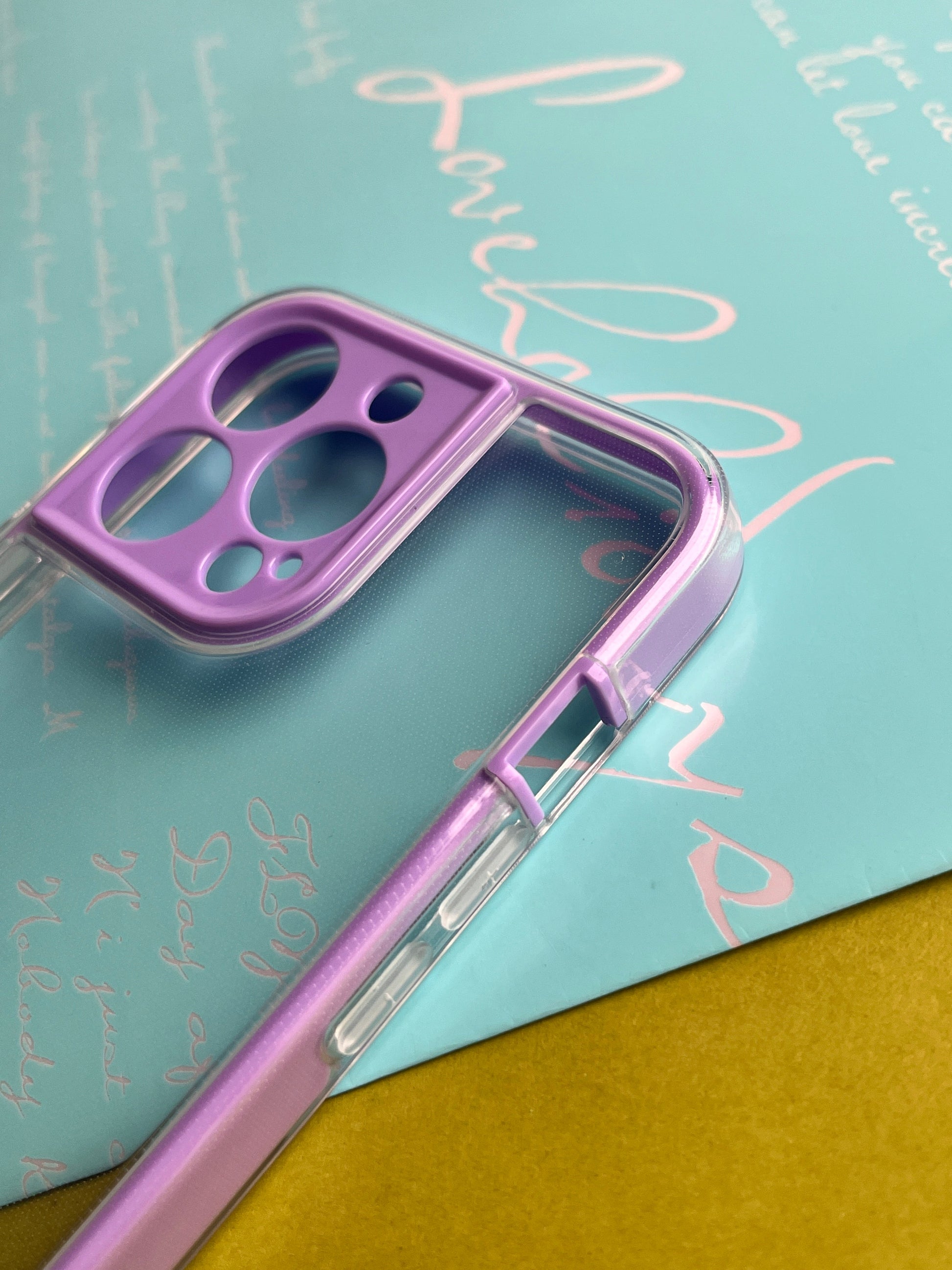 2 in1 Camera Protection Coloured Border case