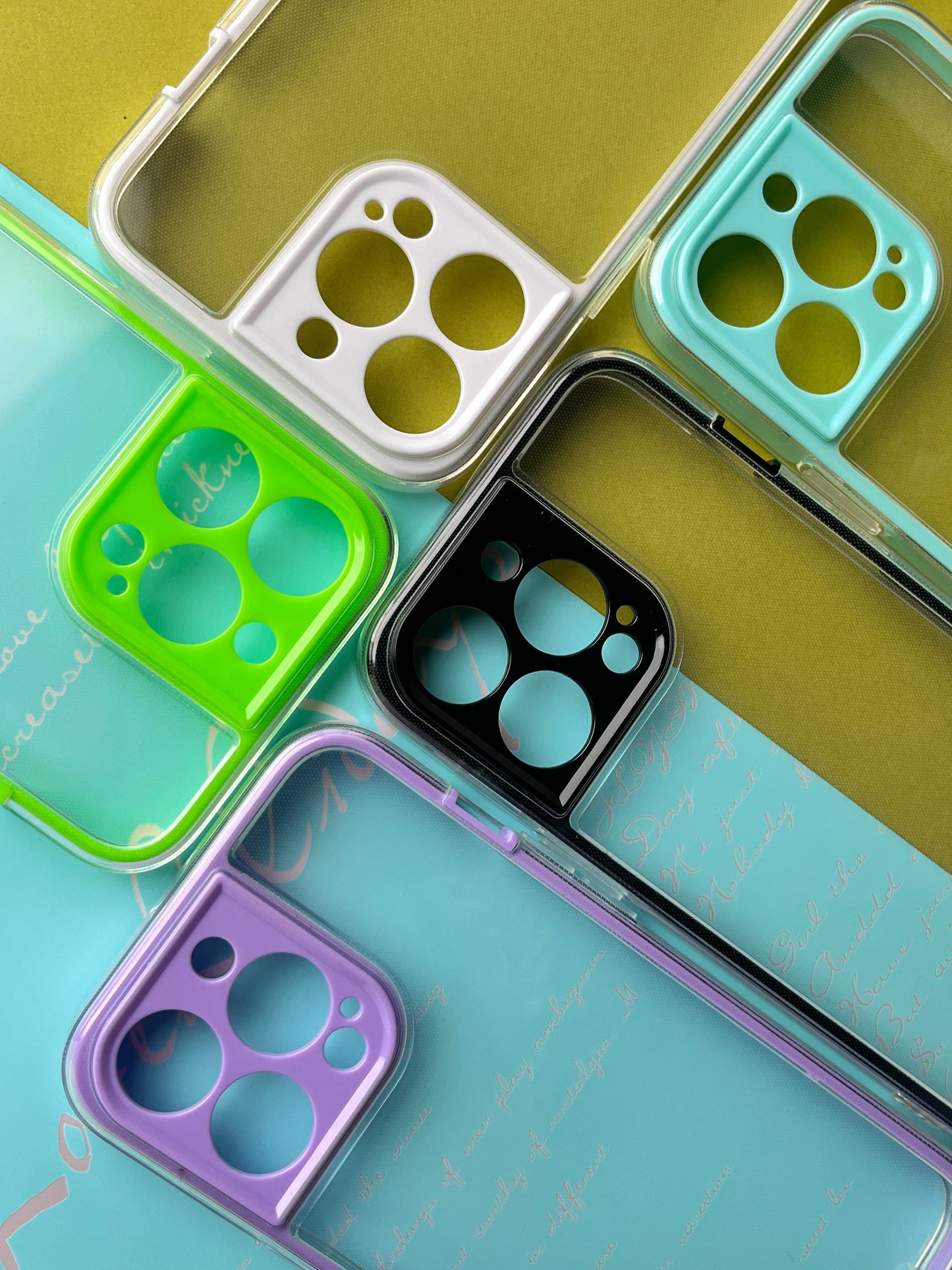 2 in1 Camera Protection Coloured Border case