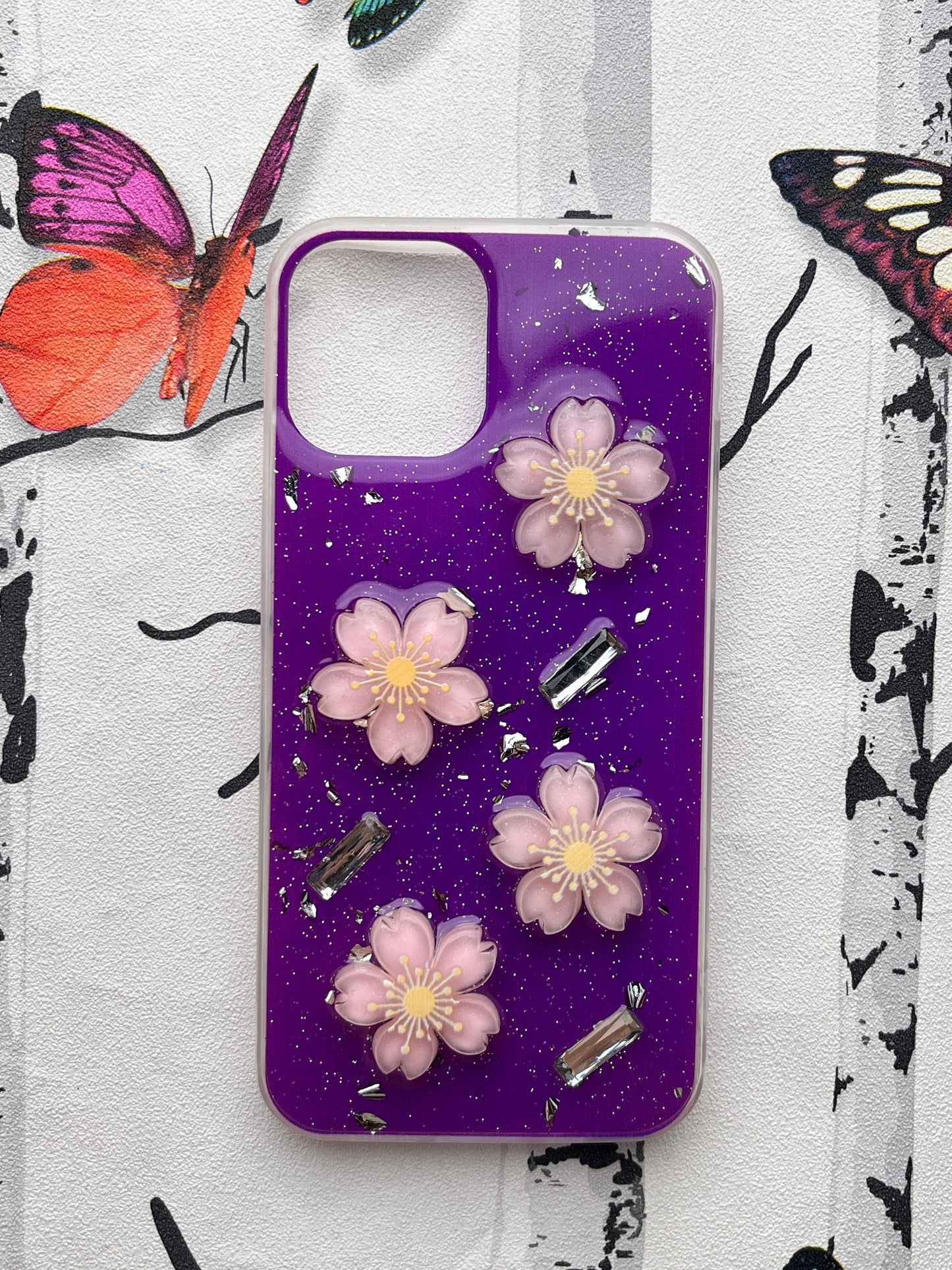 Ladies Spacial Floral Stone Diamond Case