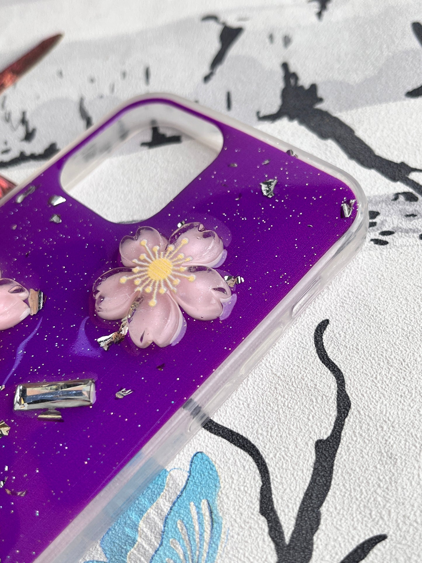 Ladies Spacial Floral Stone Diamond Case