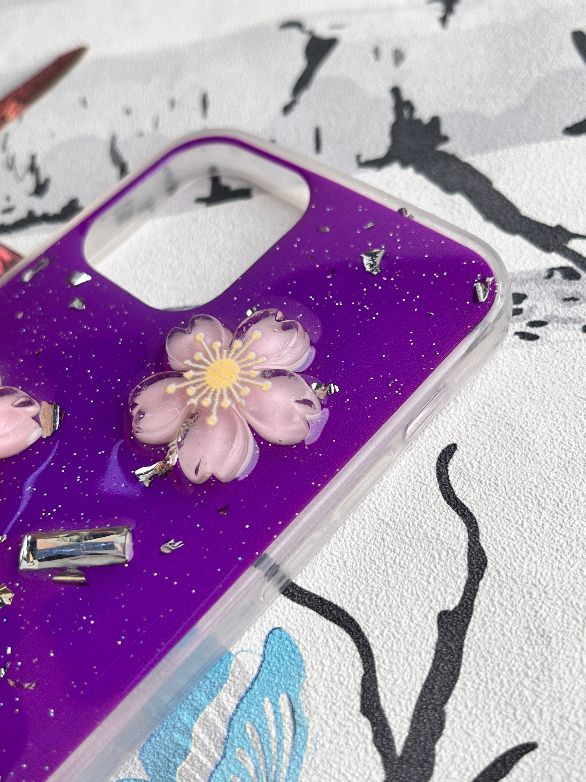 Ladies Spacial Floral Stone Diamond Case