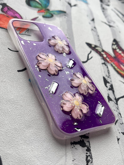 Ladies Spacial Floral Stone Diamond Case