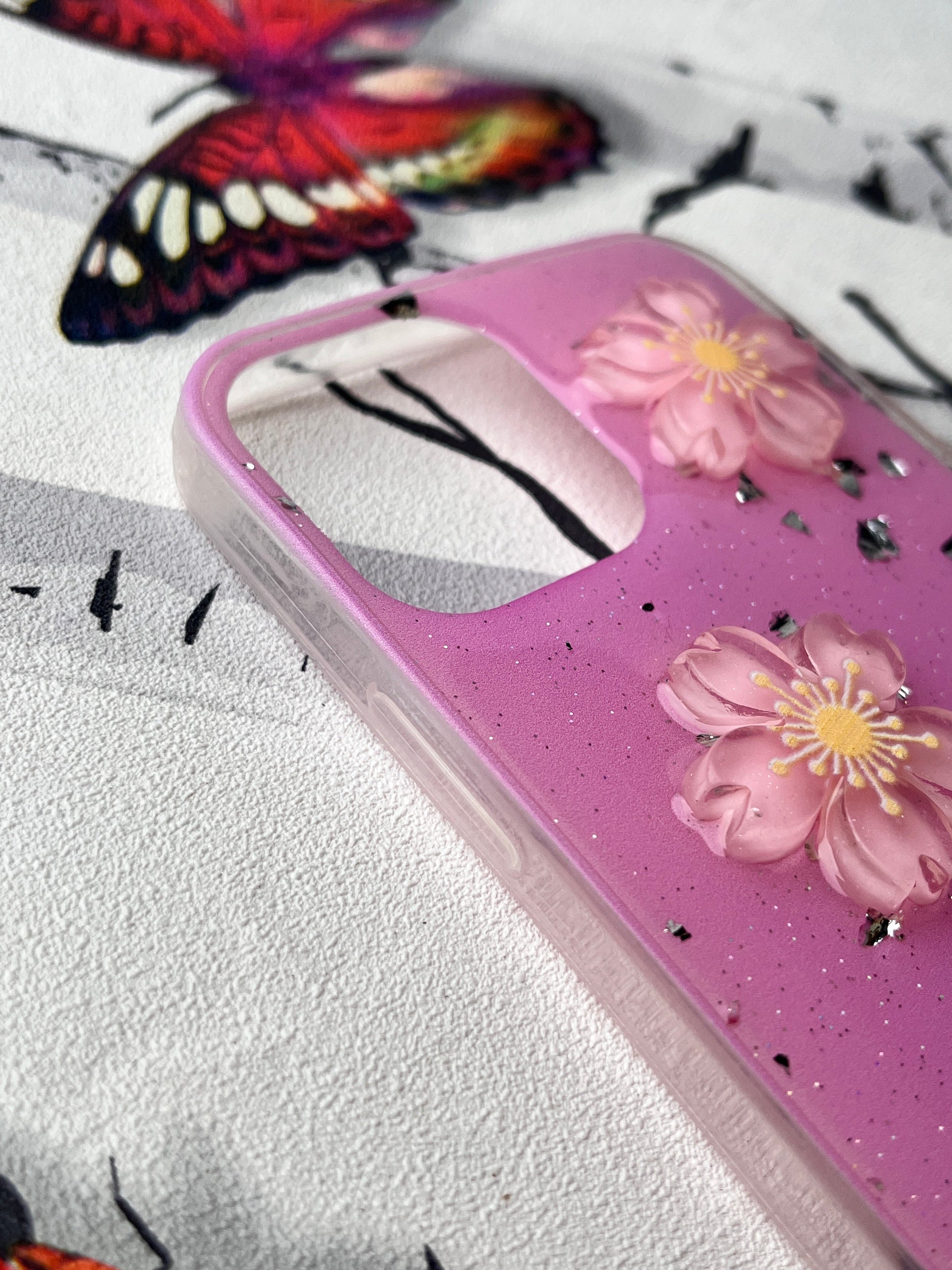 Ladies Spacial Floral Stone Diamond Case