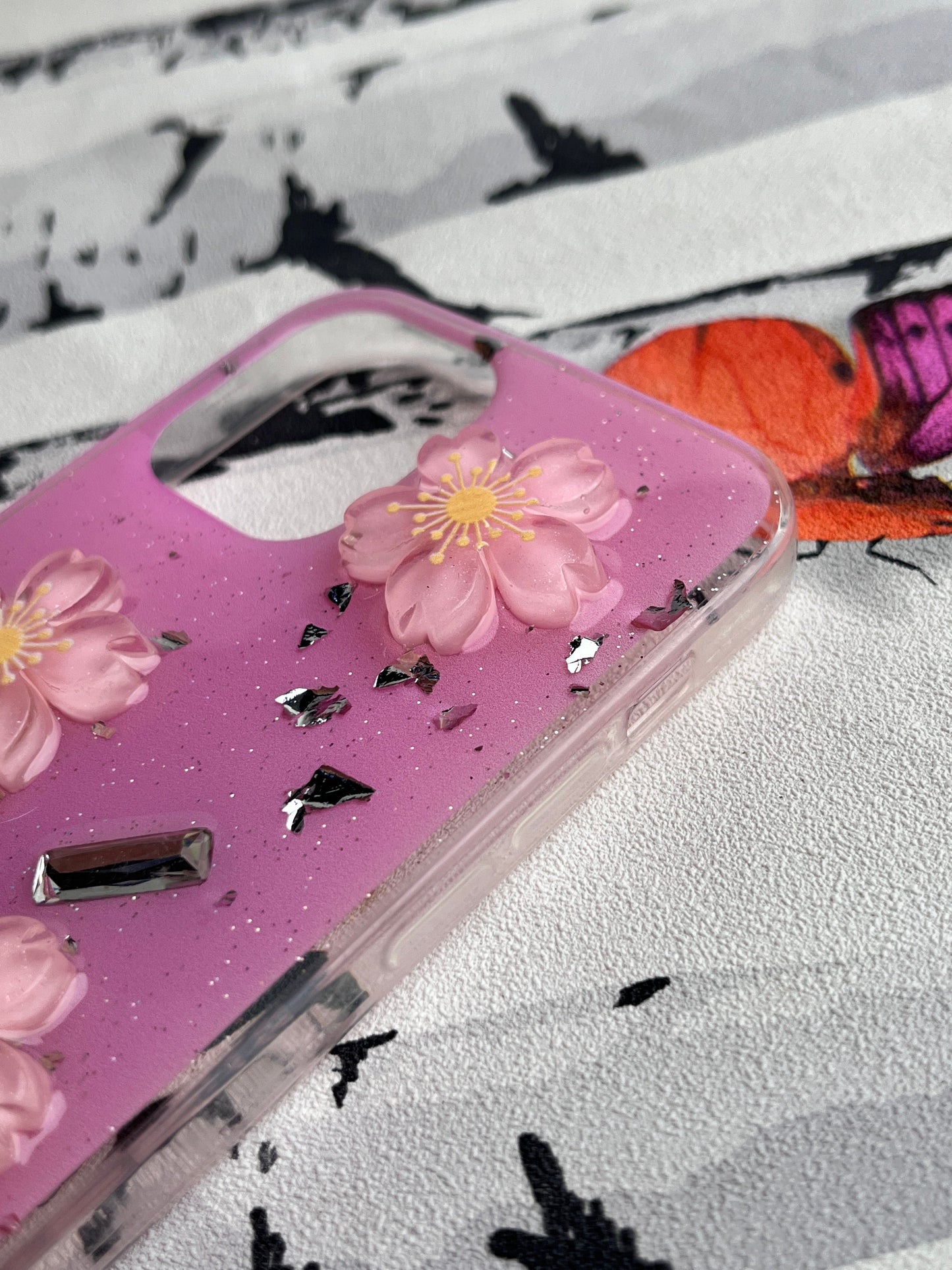 Ladies Spacial Floral Stone Diamond Case