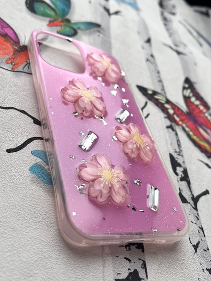 Ladies Spacial Floral Stone Diamond Case