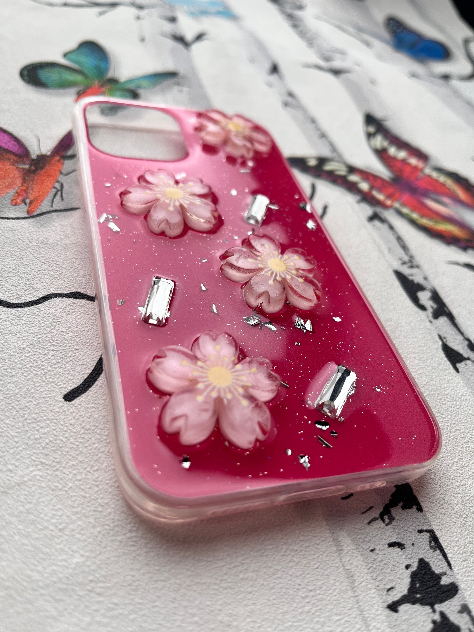 Ladies Spacial Floral Stone Diamond Case