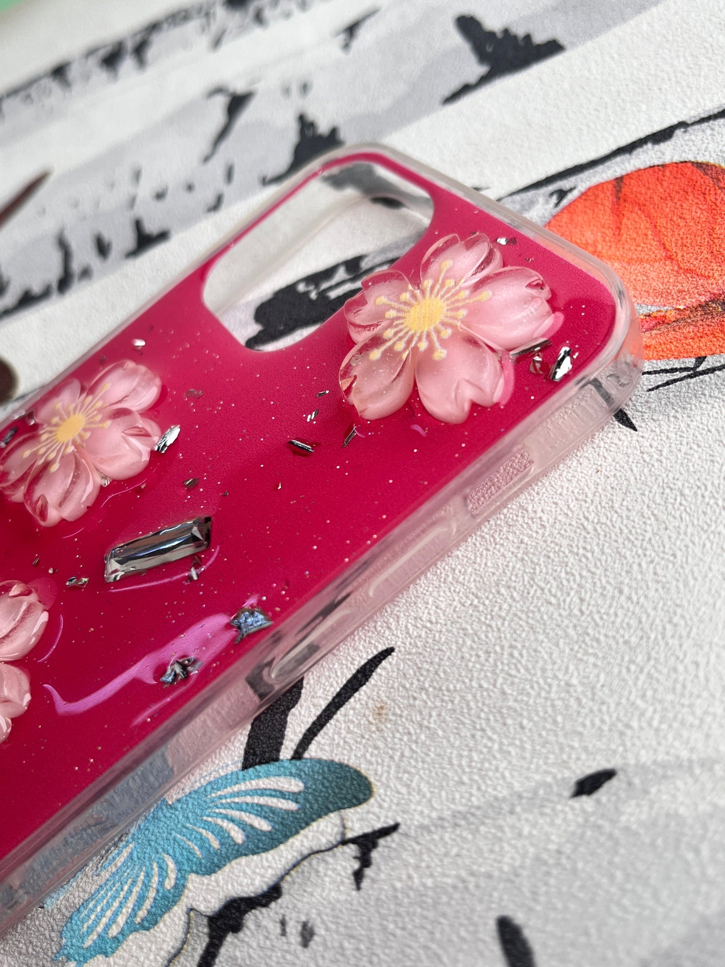 Ladies Spacial Floral Stone Diamond Case