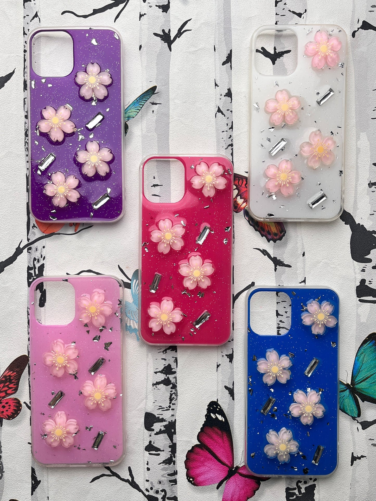 Ladies Spacial Floral Stone Diamond Case