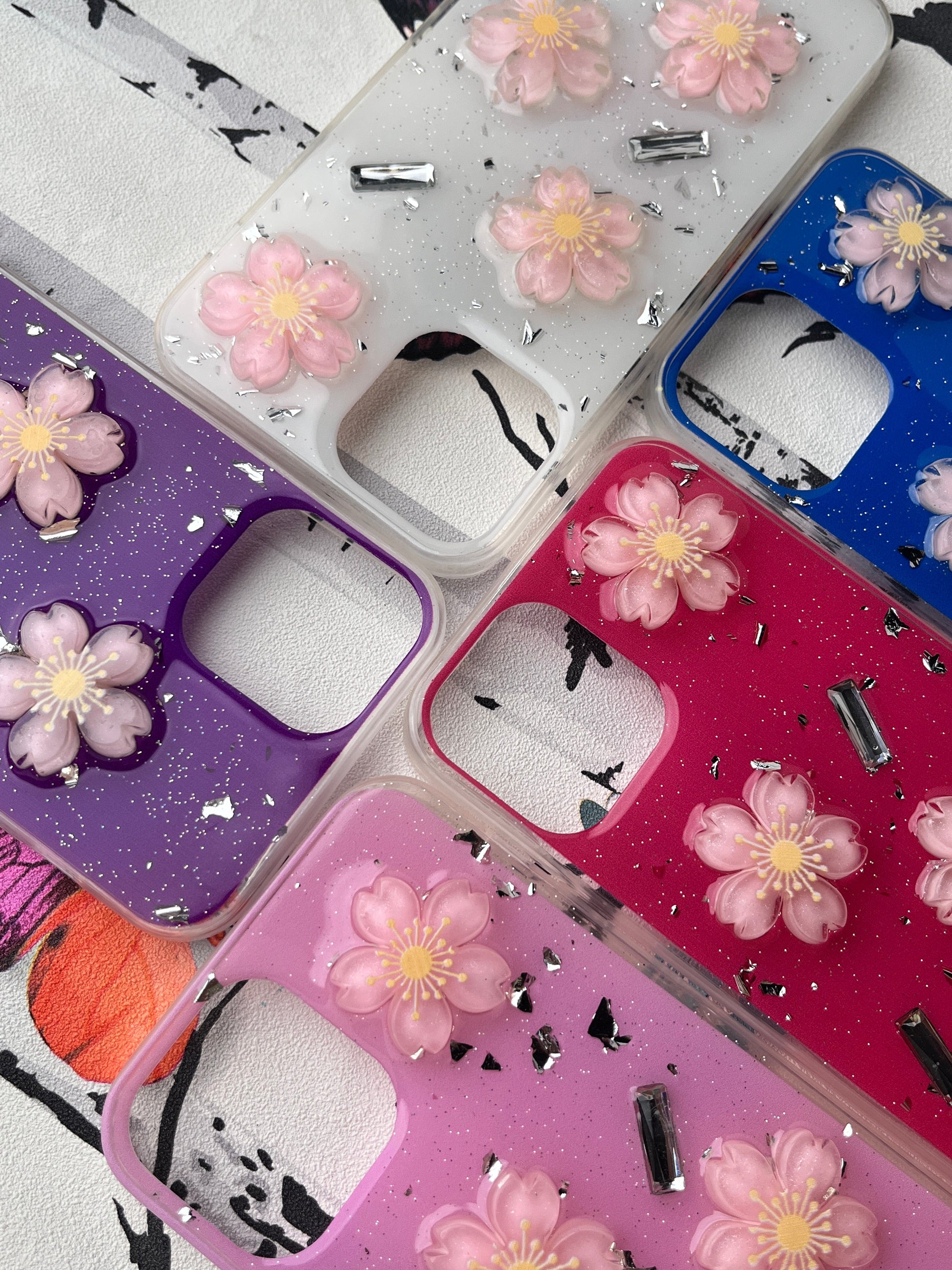 Ladies Spacial Floral Stone Diamond Case