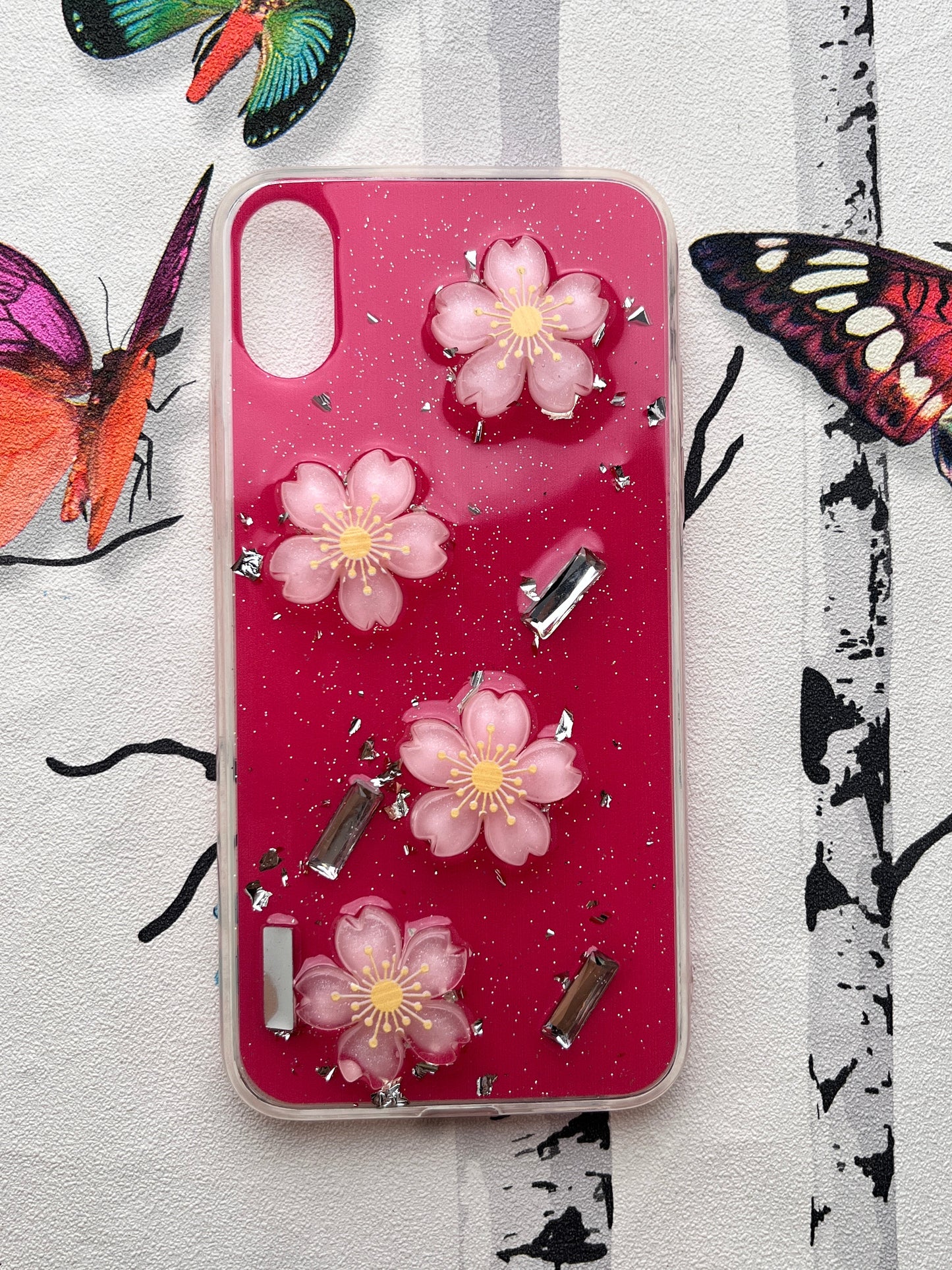 Ladies Spacial Floral Stone Diamond Case
