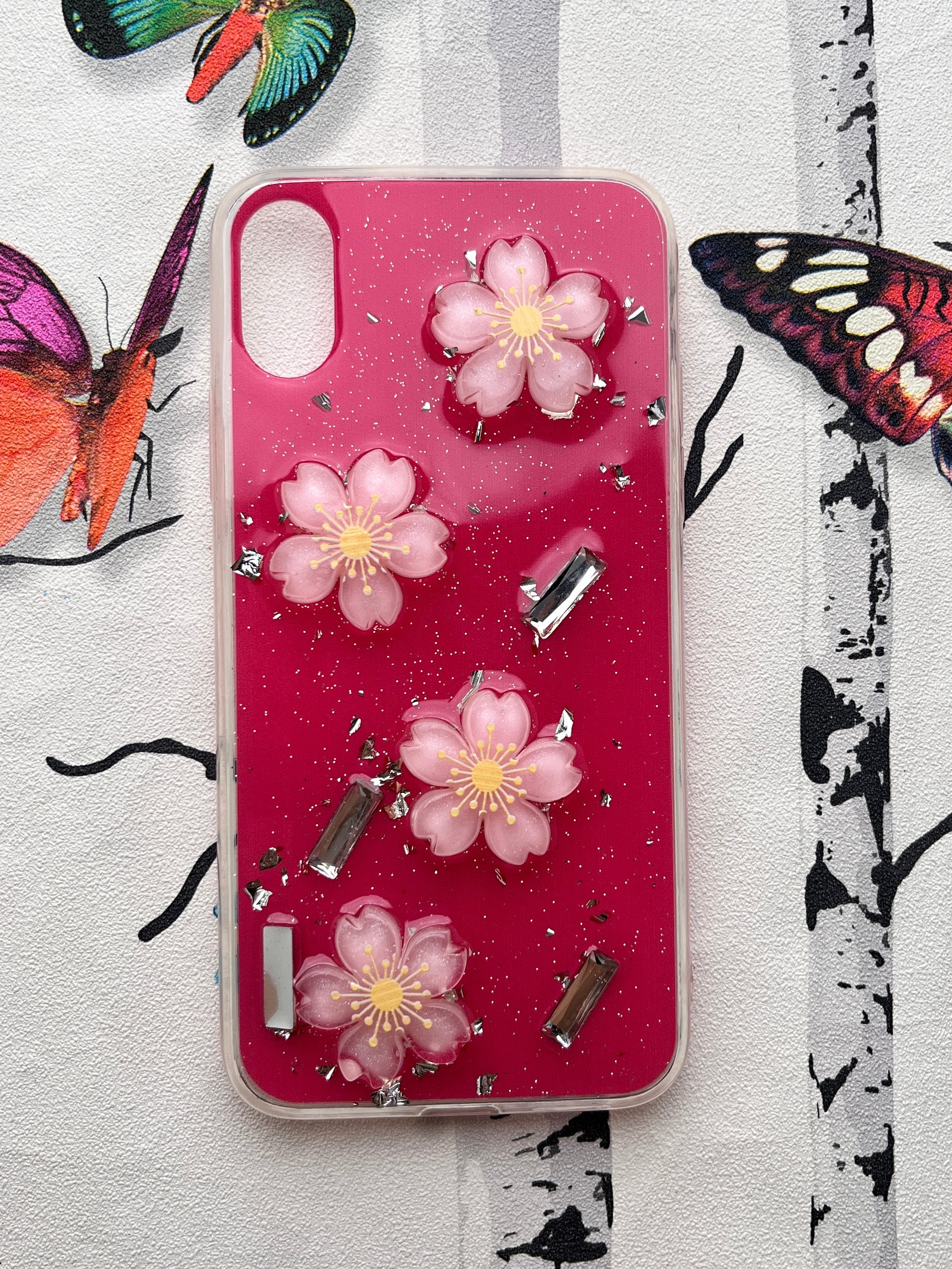 Ladies Spacial Floral Stone Diamond Case