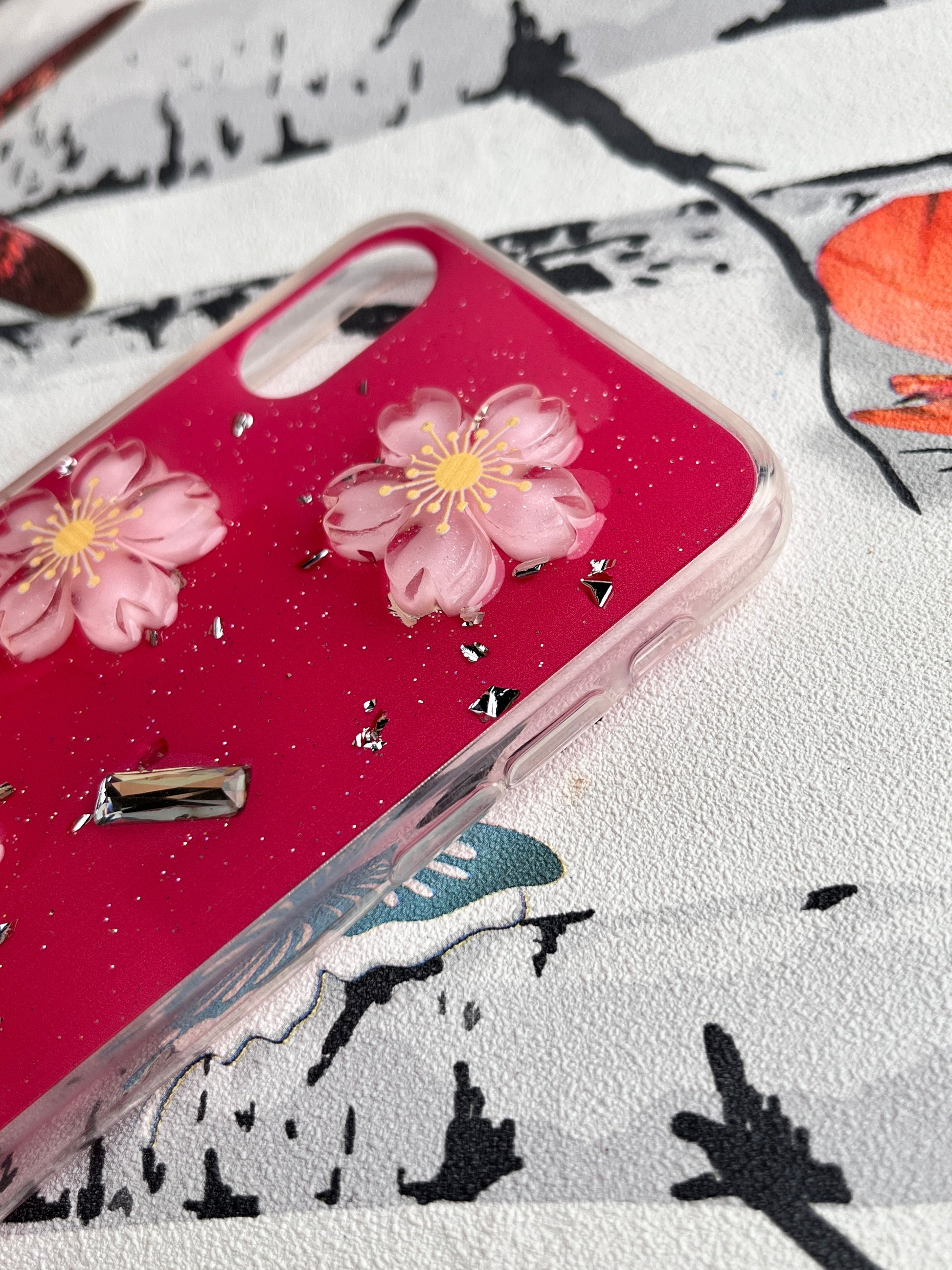 Ladies Spacial Floral Stone Diamond Case