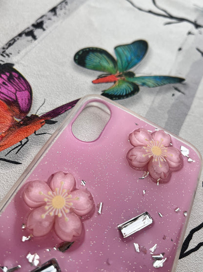 Ladies Spacial Floral Stone Diamond Case
