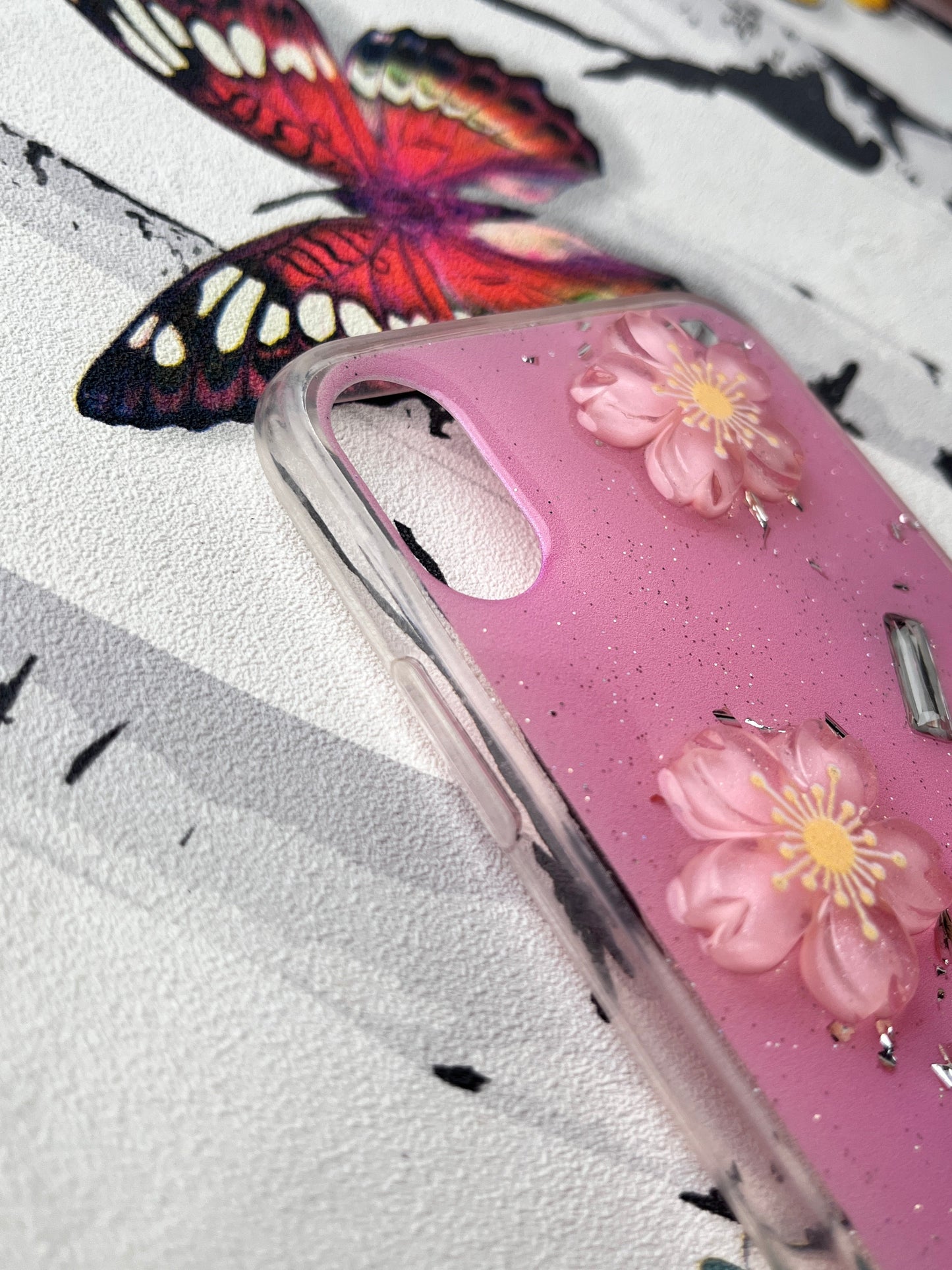 Ladies Spacial Floral Stone Diamond Case