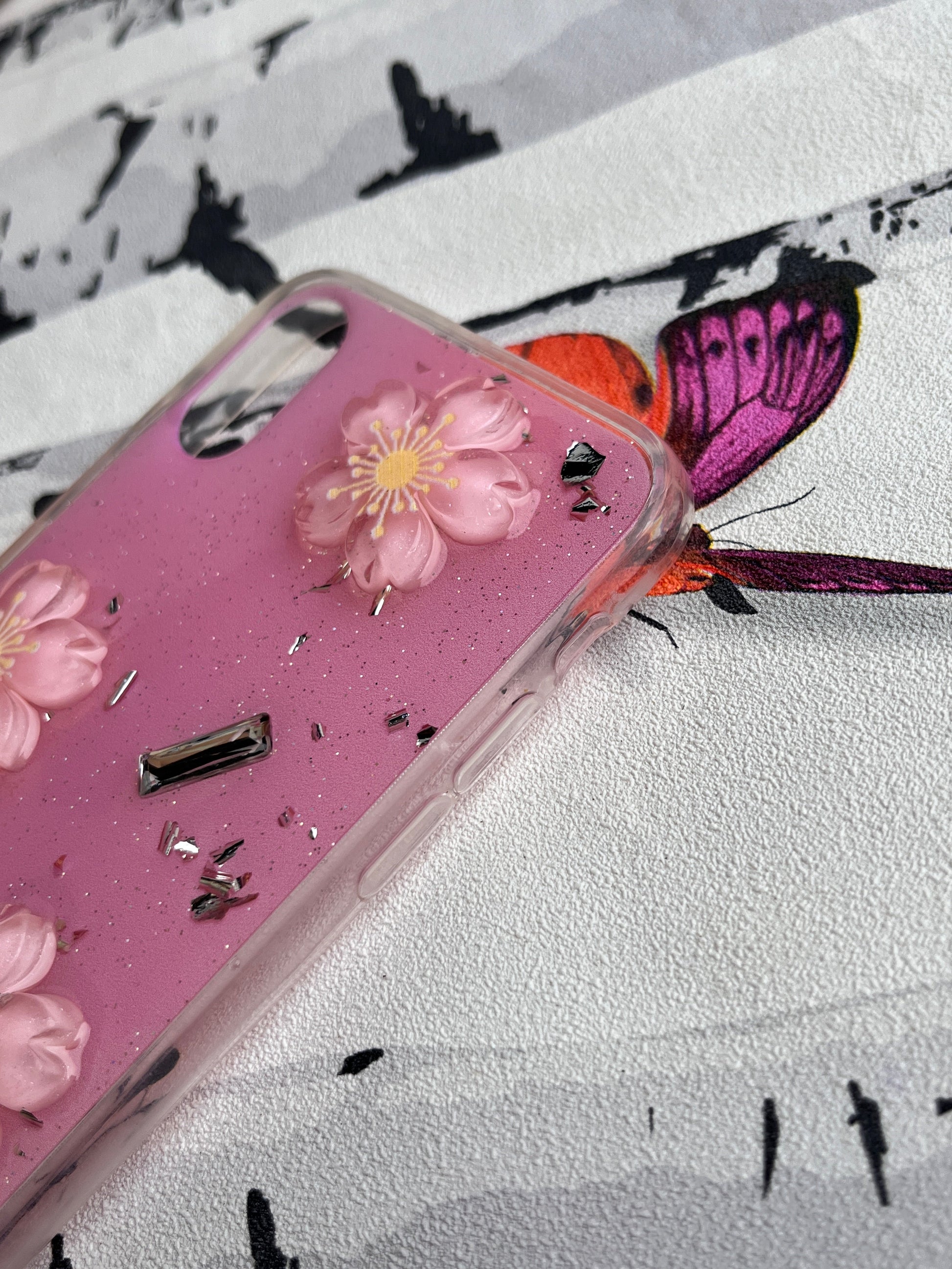 Ladies Spacial Floral Stone Diamond Case