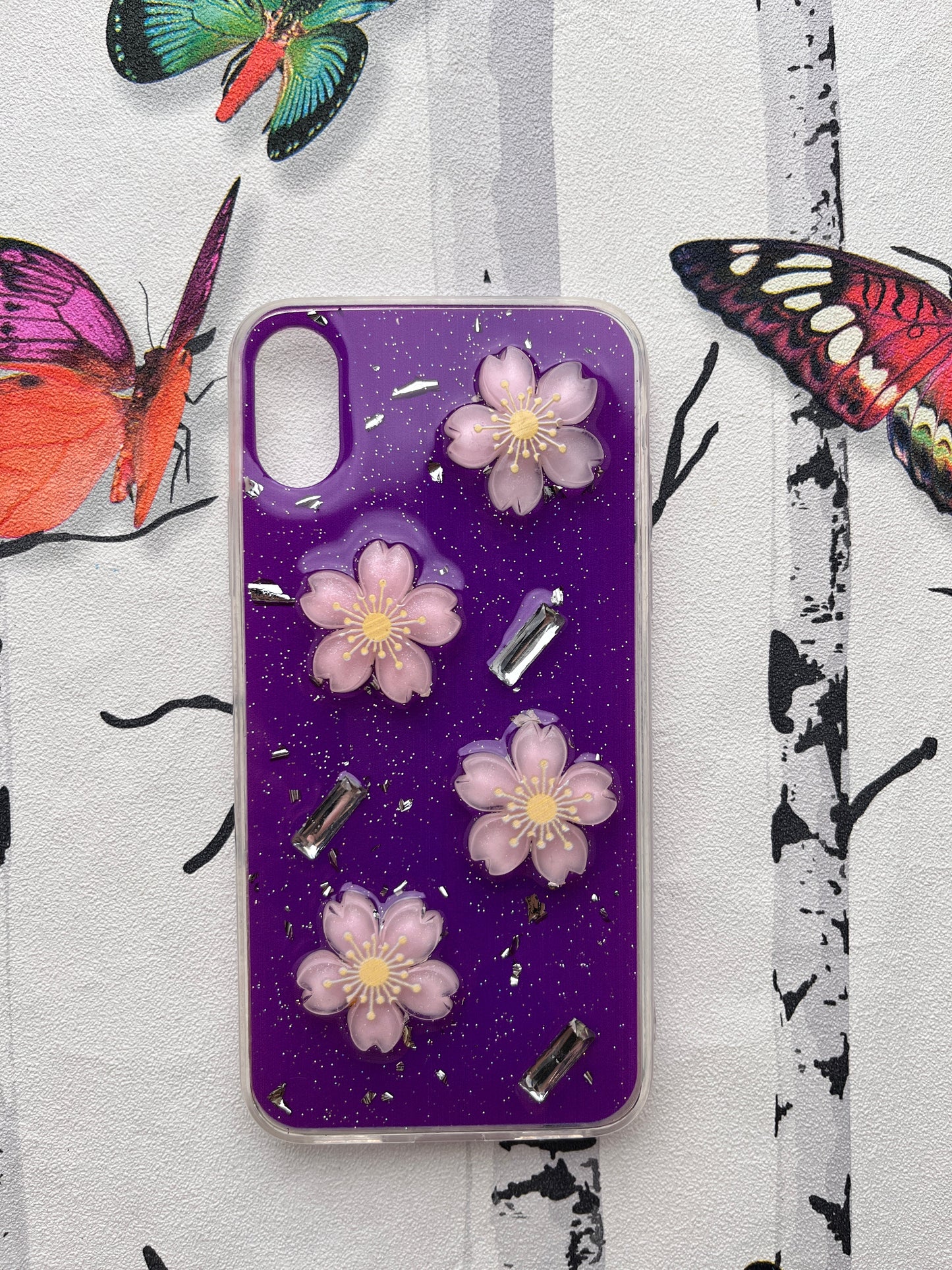 Ladies Spacial Floral Stone Diamond Case