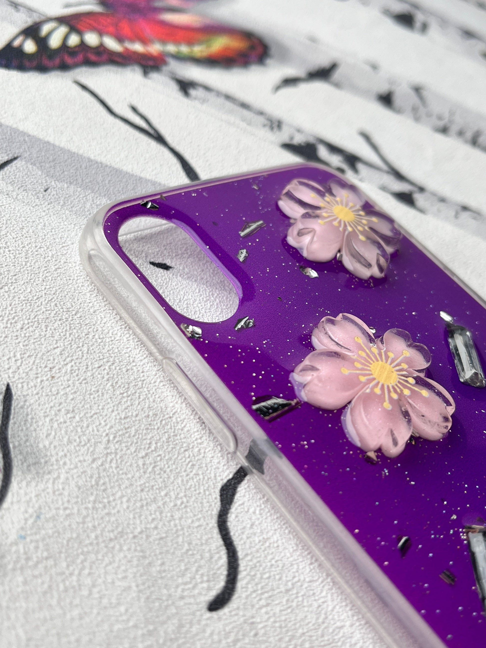 Ladies Spacial Floral Stone Diamond Case