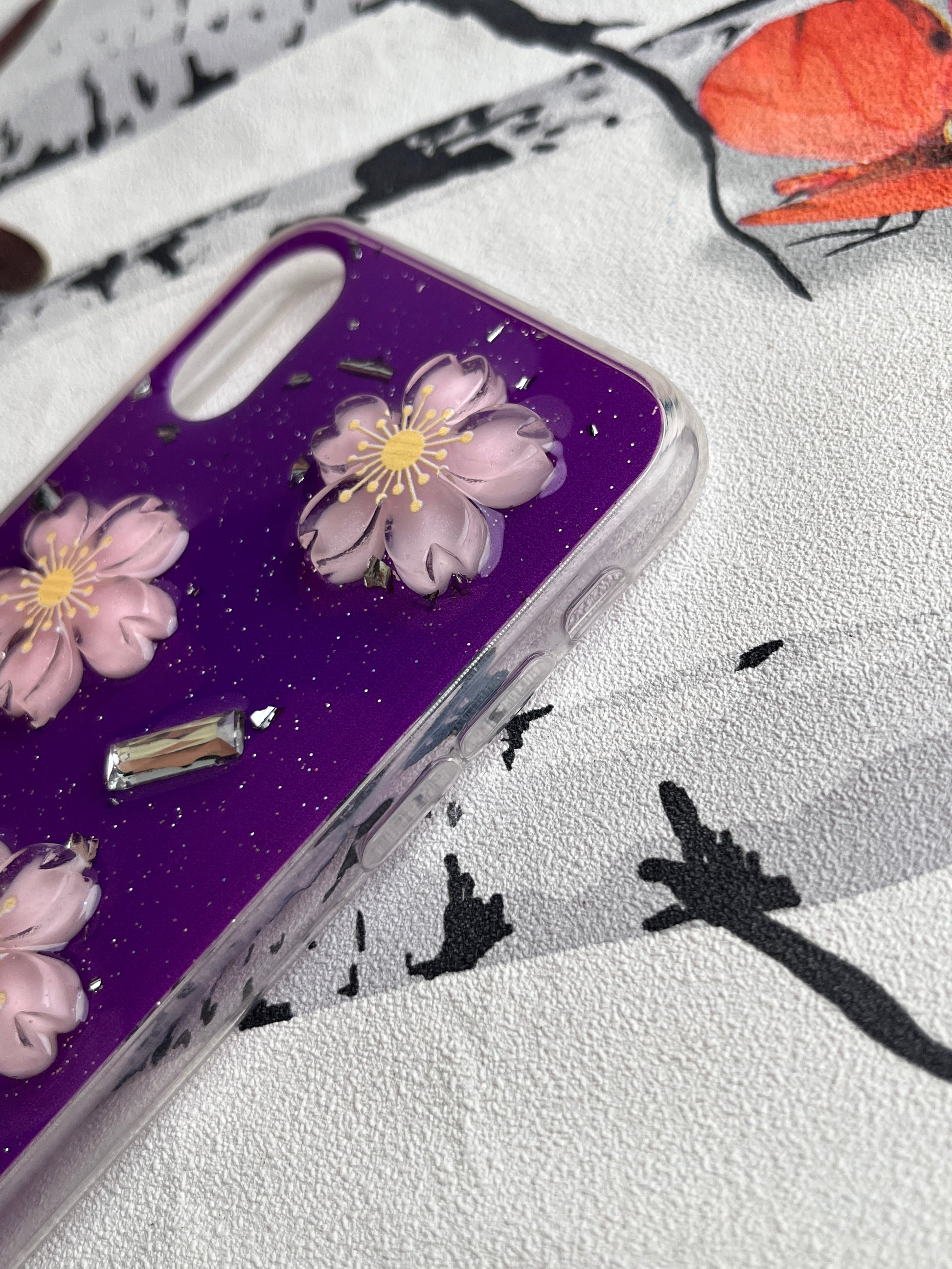 Ladies Spacial Floral Stone Diamond Case