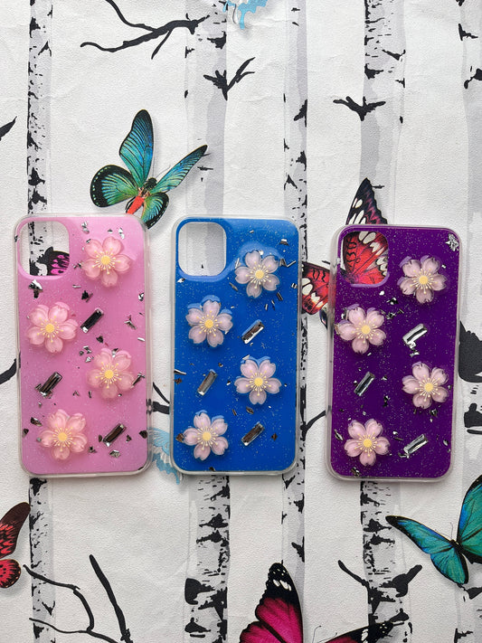 Ladies Spacial Floral Stone Diamond Case