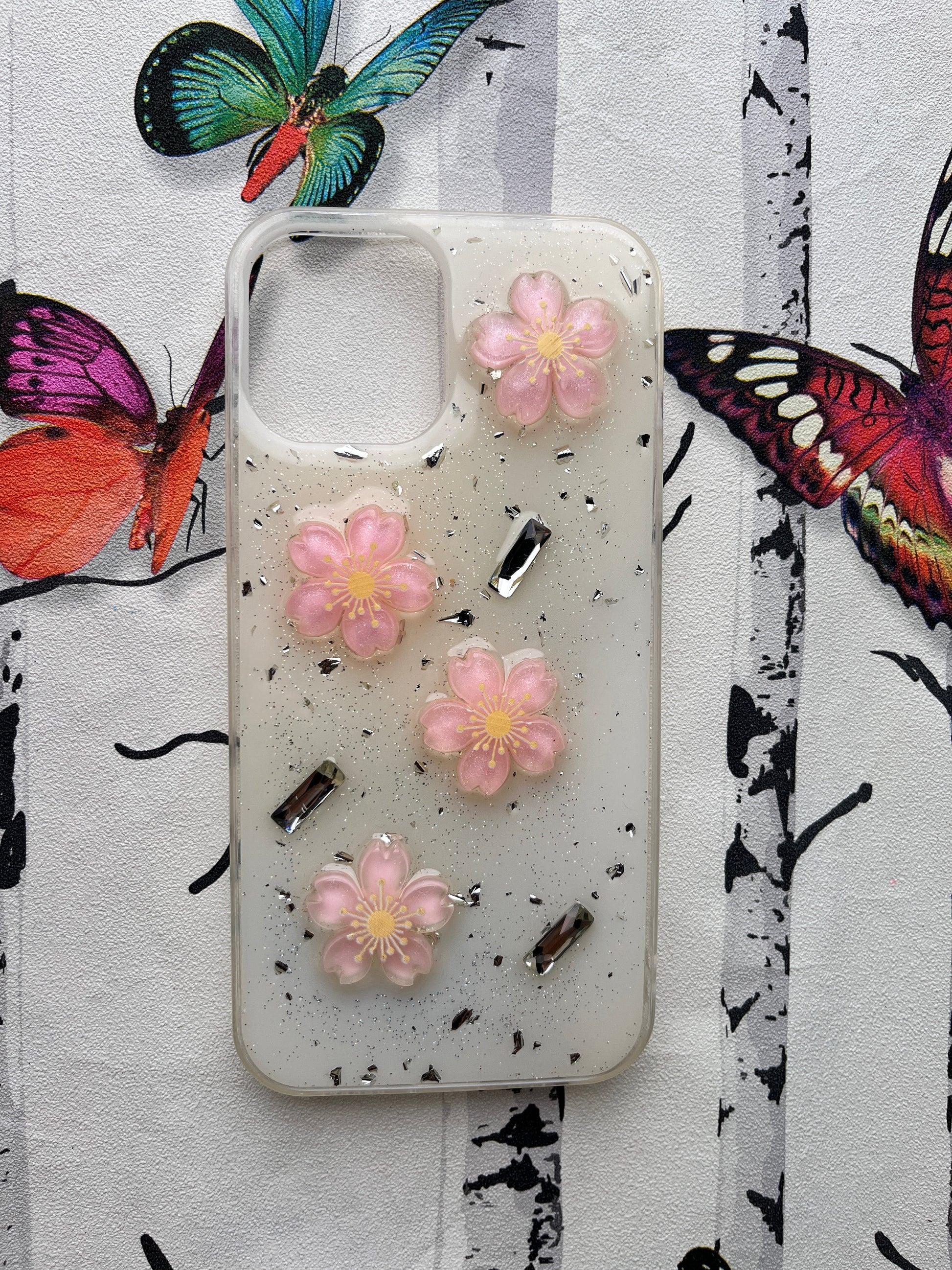Ladies Spacial Floral Stone Diamond Case