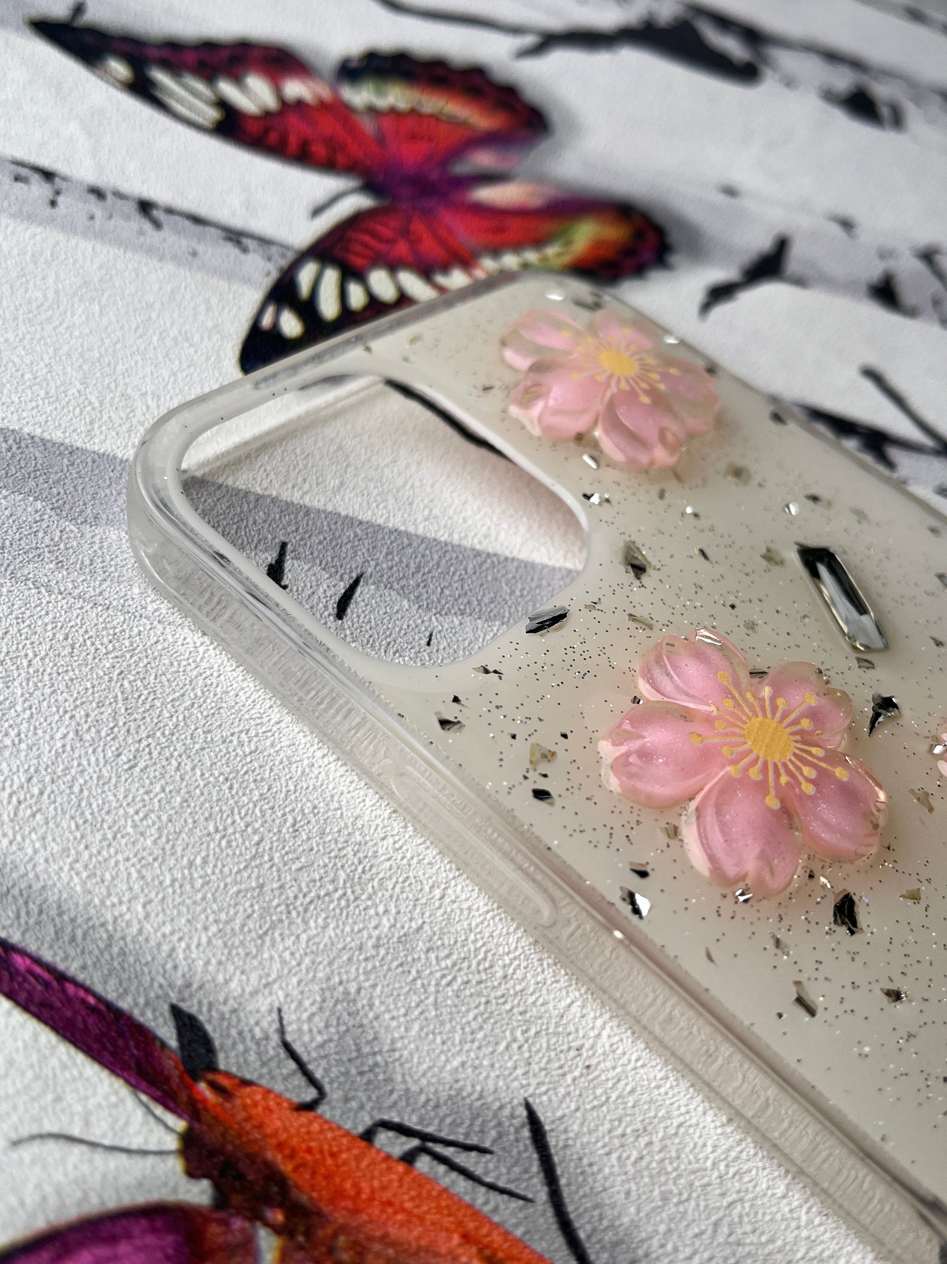 Ladies Spacial Floral Stone Diamond Case