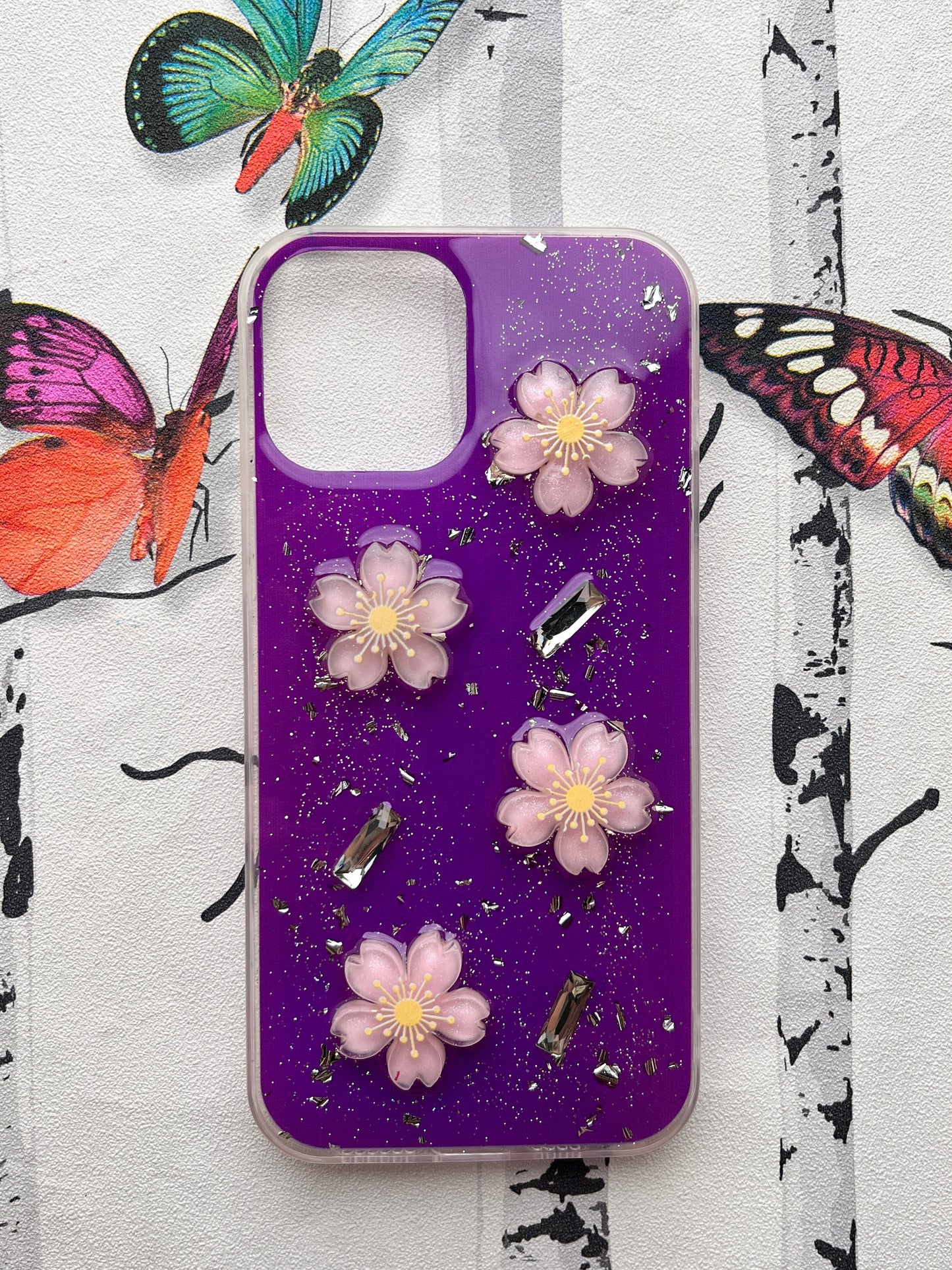 Ladies Spacial Floral Stone Diamond Case