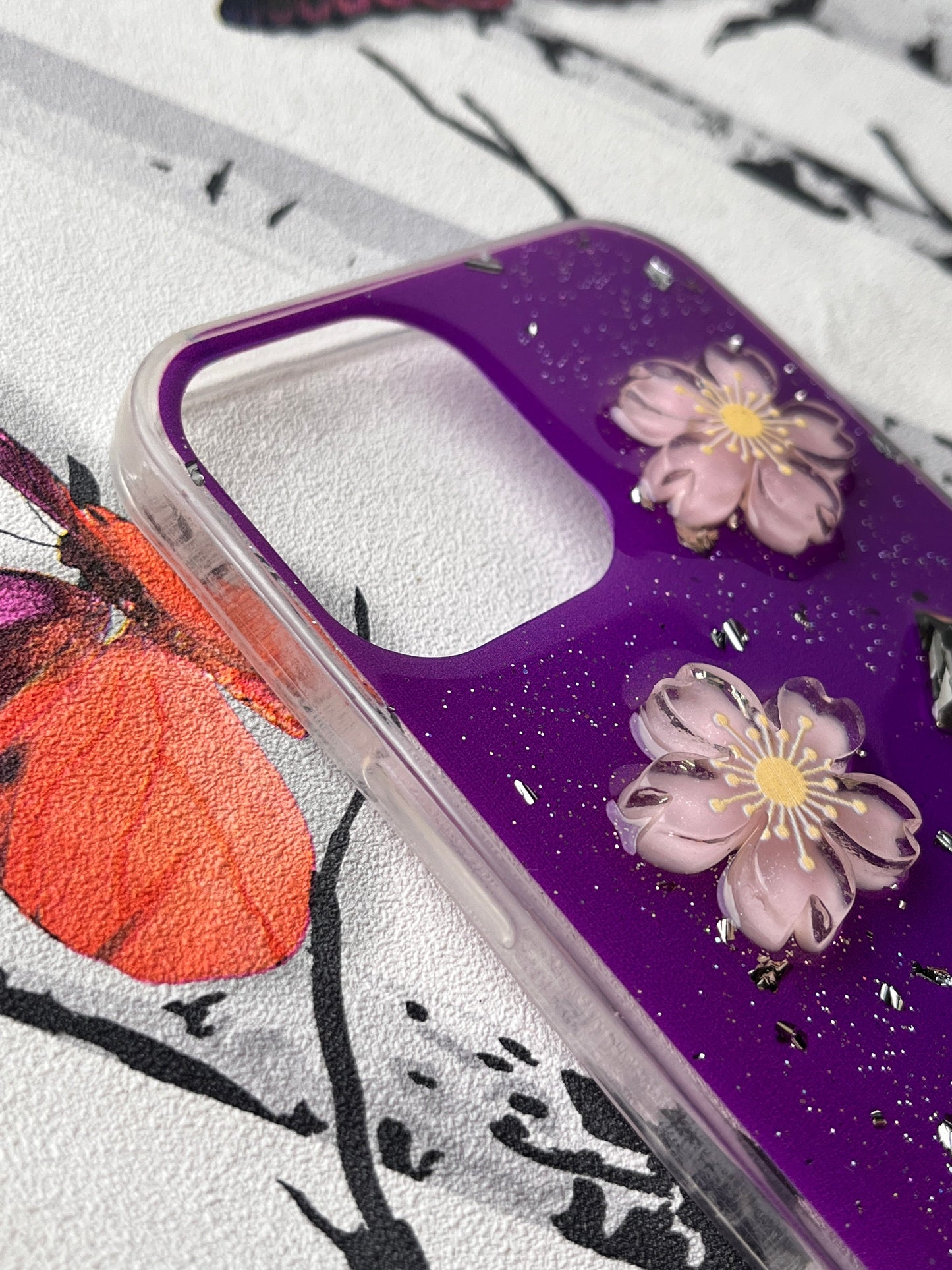Ladies Spacial Floral Stone Diamond Case