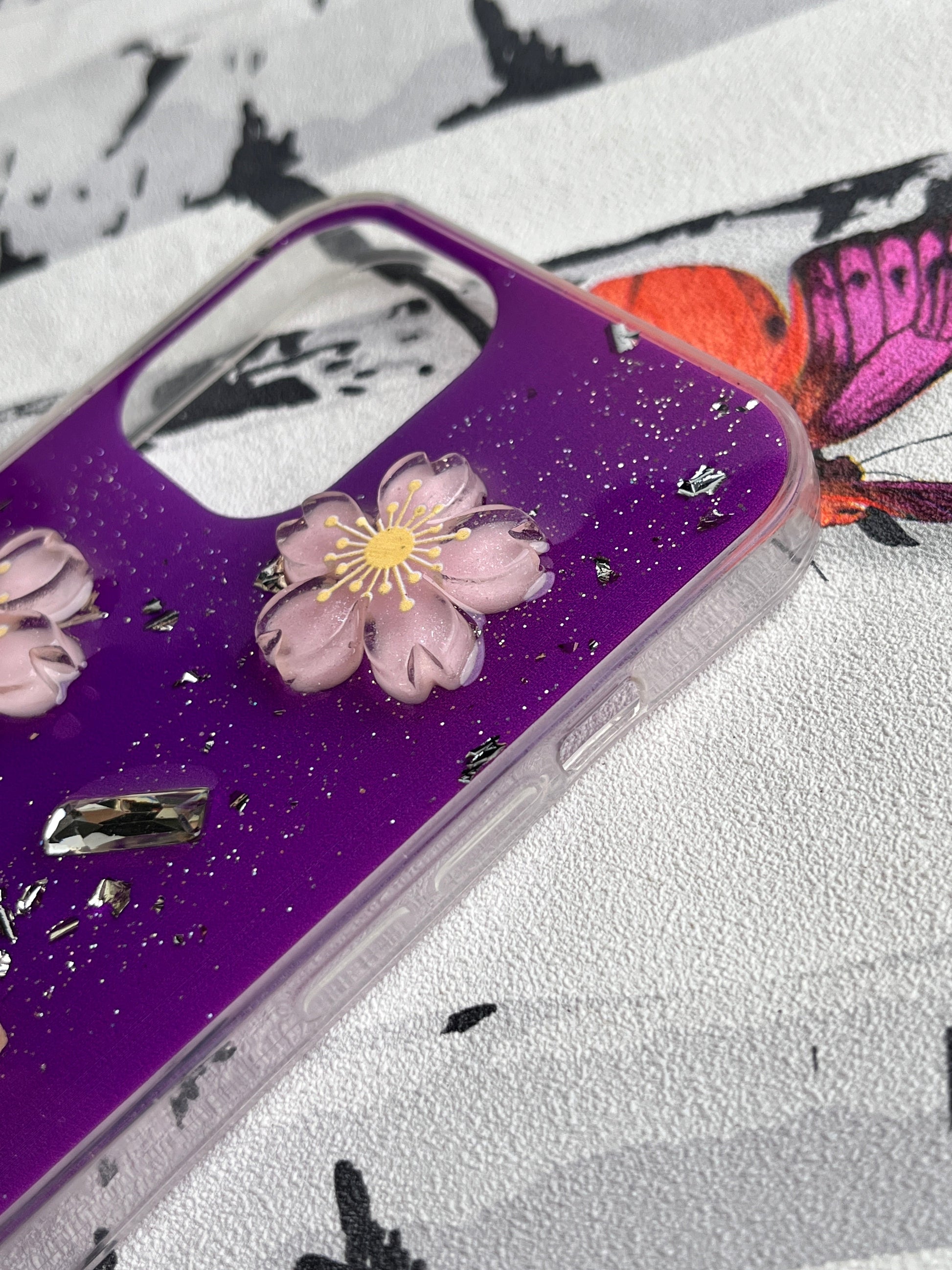 Ladies Spacial Floral Stone Diamond Case