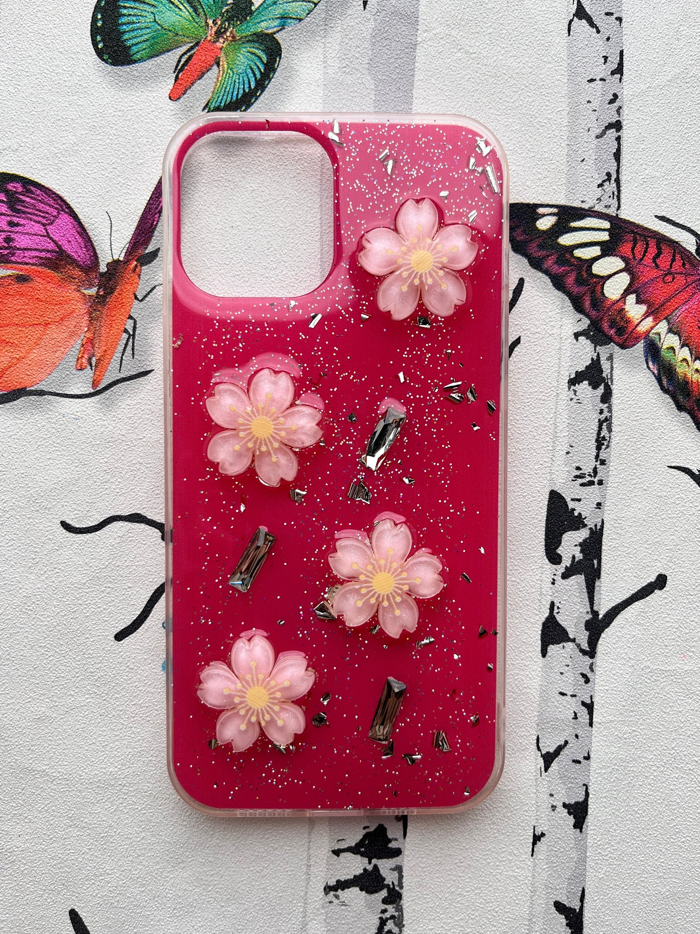 Ladies Spacial Floral Stone Diamond Case