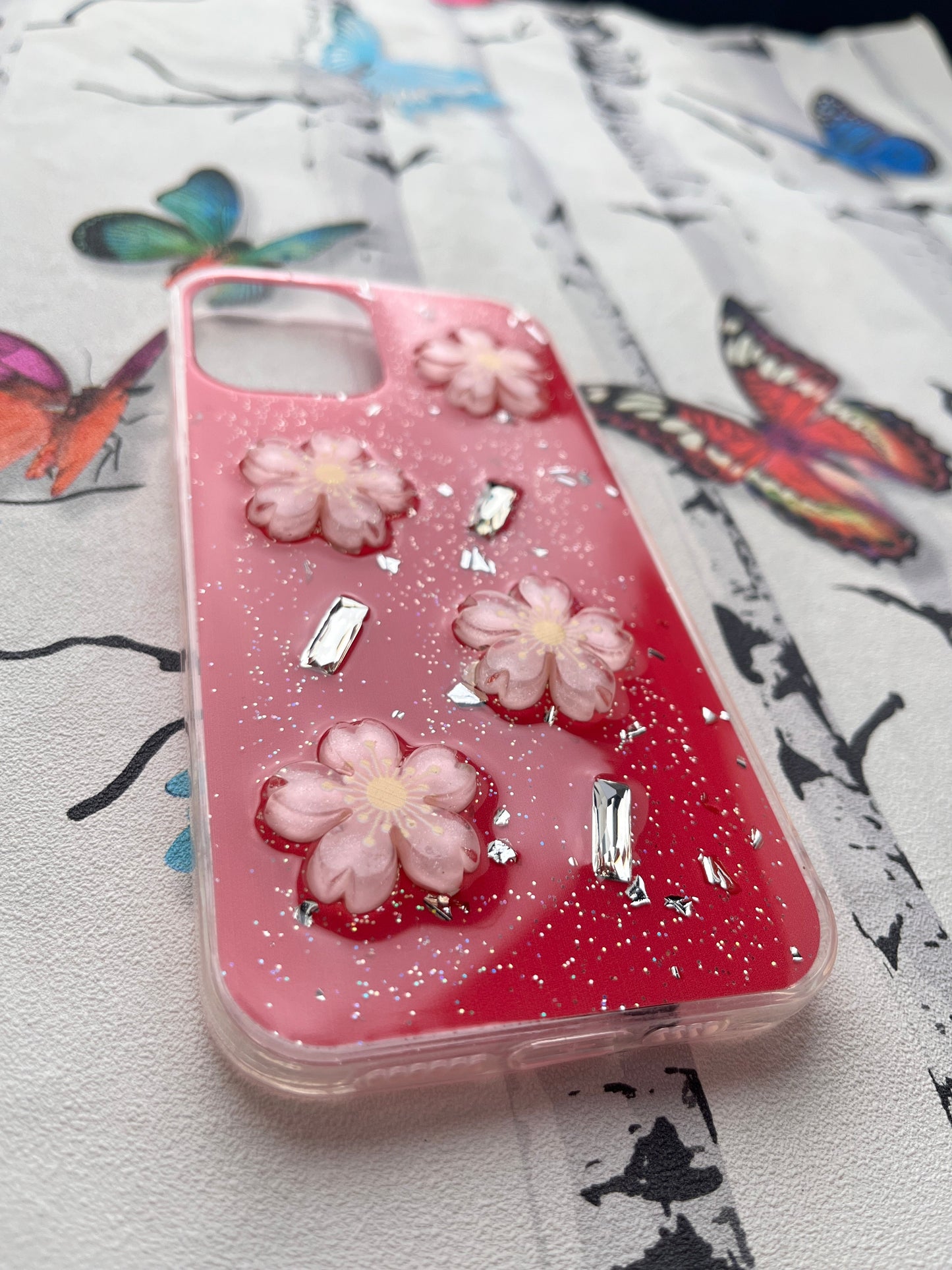 Ladies Spacial Floral Stone Diamond Case