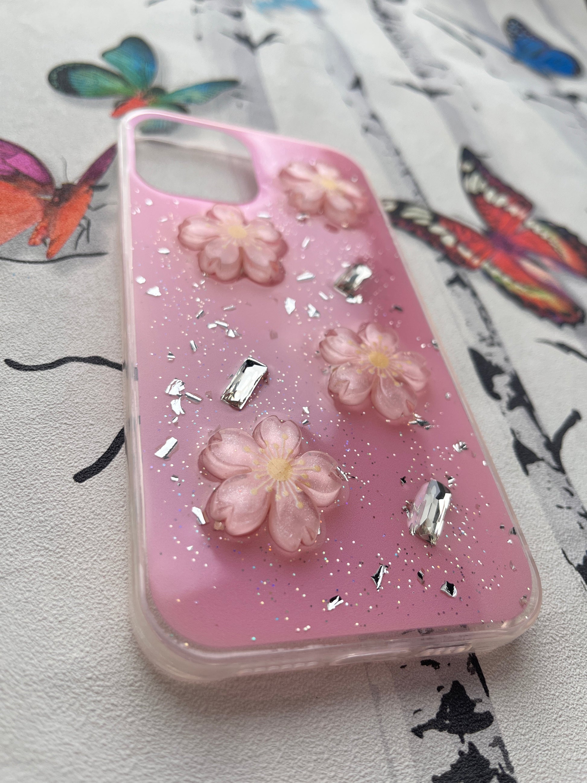 Ladies Spacial Floral Stone Diamond Case