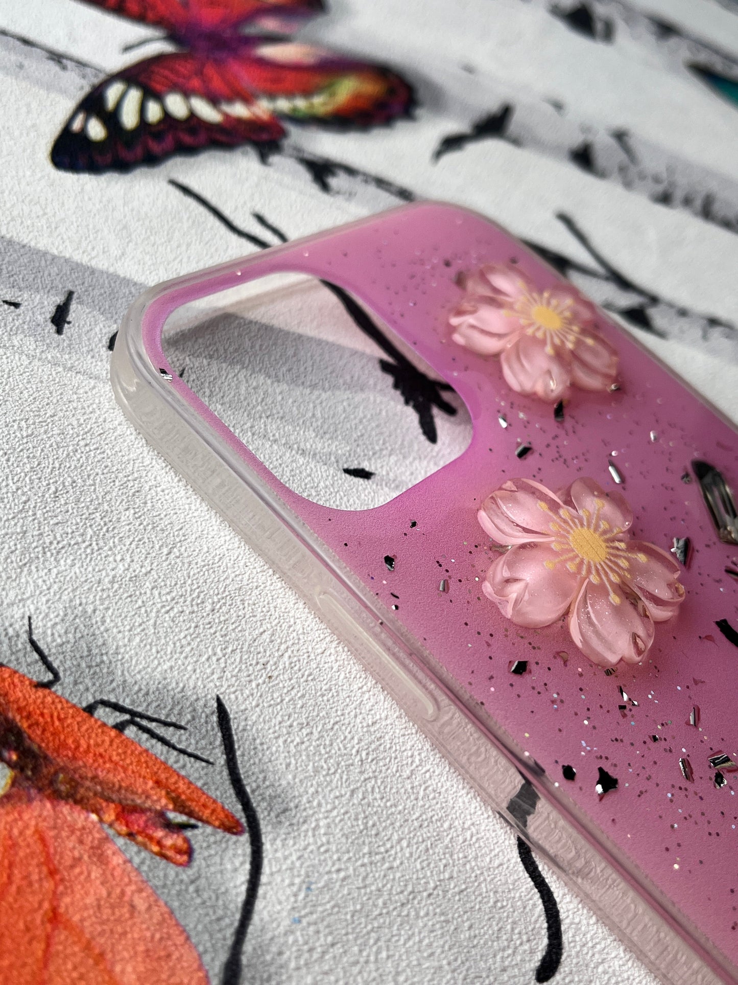 Ladies Spacial Floral Stone Diamond Case